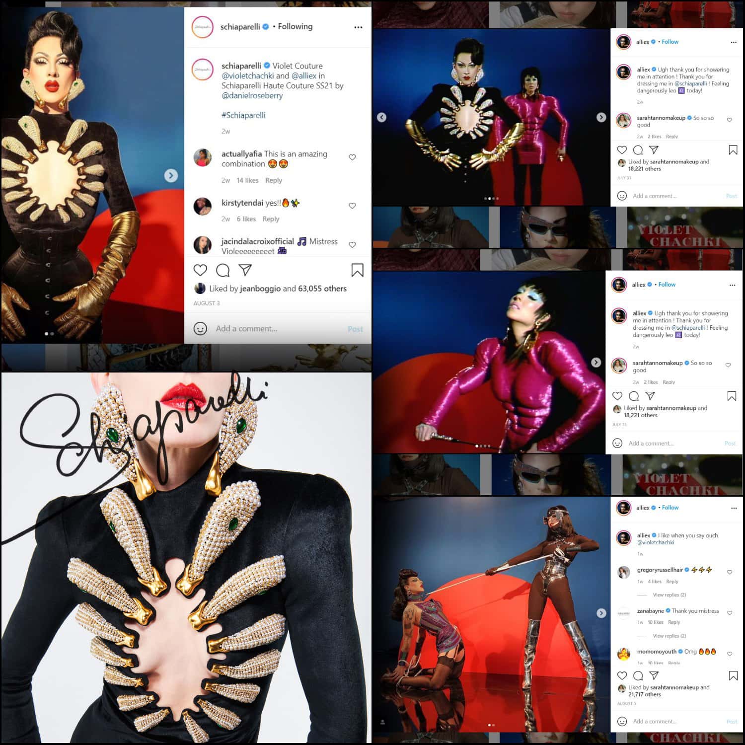 Скиапарелли Даниэля Розберри для Violet Chachki и Alliex - спектакль НАМНОГО БОЛЬШЕ МЕНЯ