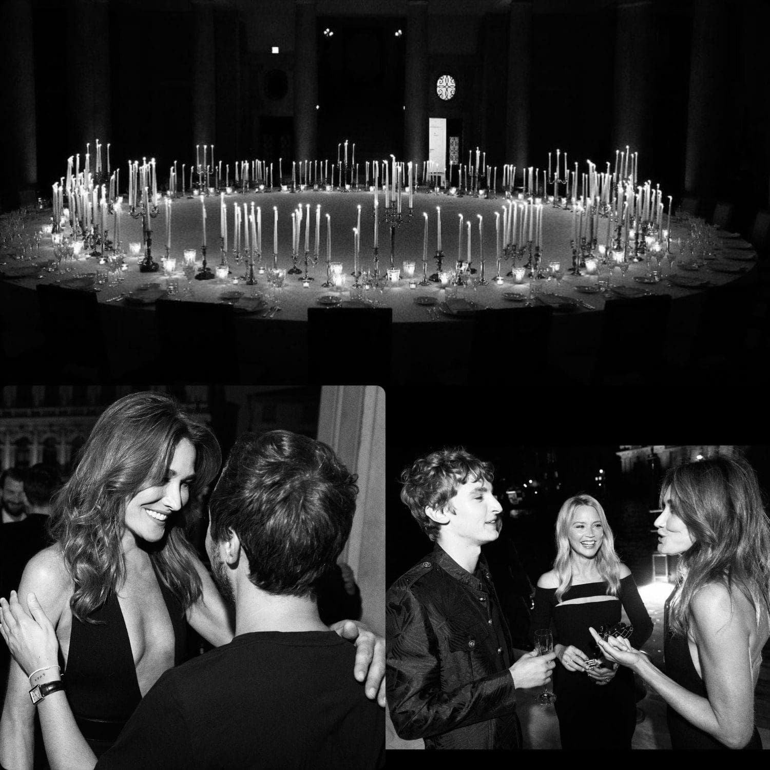 Карла Бруни на ужине Saint Laurent Hypervenezia в Palazzo Grassi, автор: RUNWAY ЖУРНАЛ