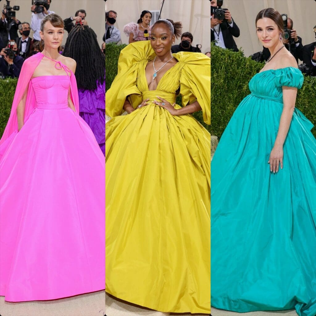 Bee Carrozzini、Carey Mulligan、Normani in Valentino at Met Gala 2021 by RUNWAY マガジン
