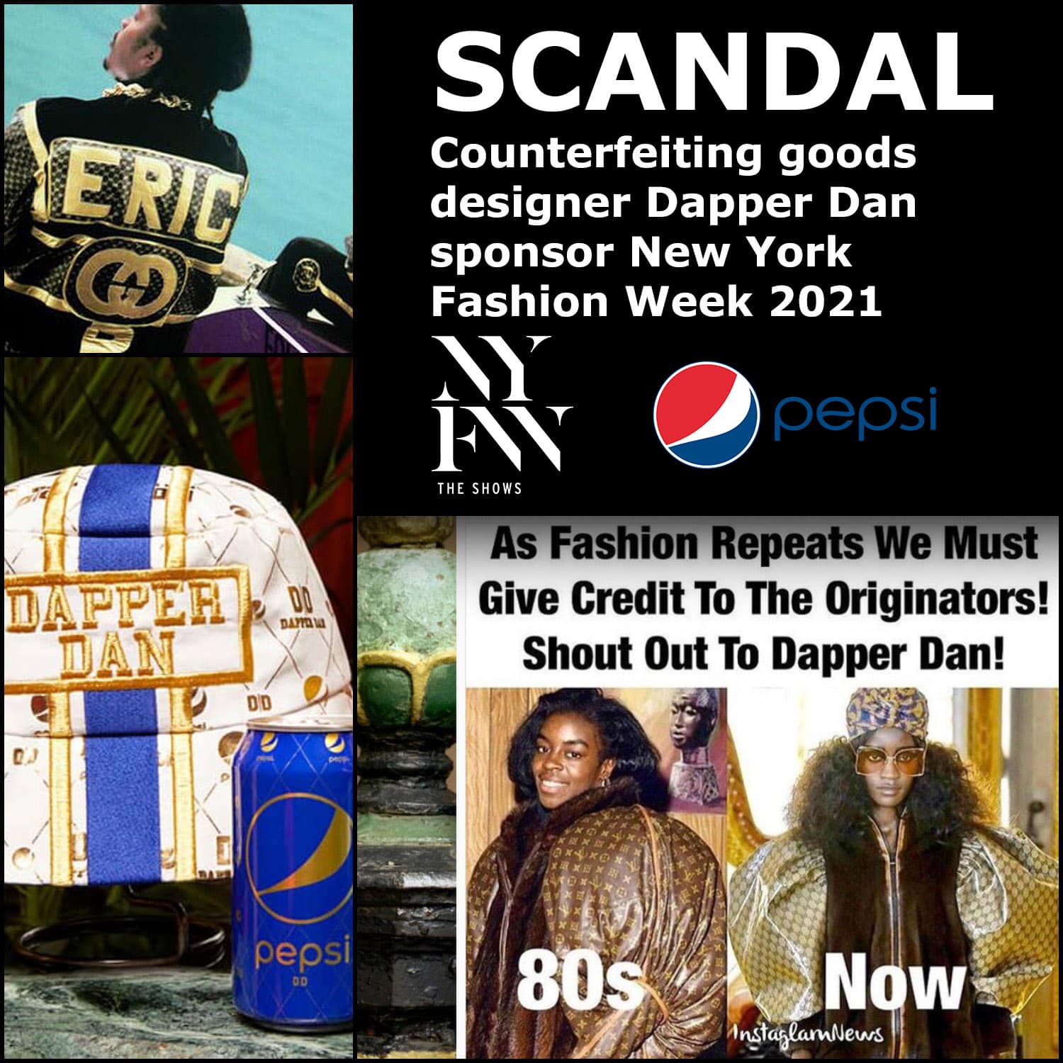 Il designer di articoli contraffatti Dapper Dan sponsorizza la New York Fashion Week 2021