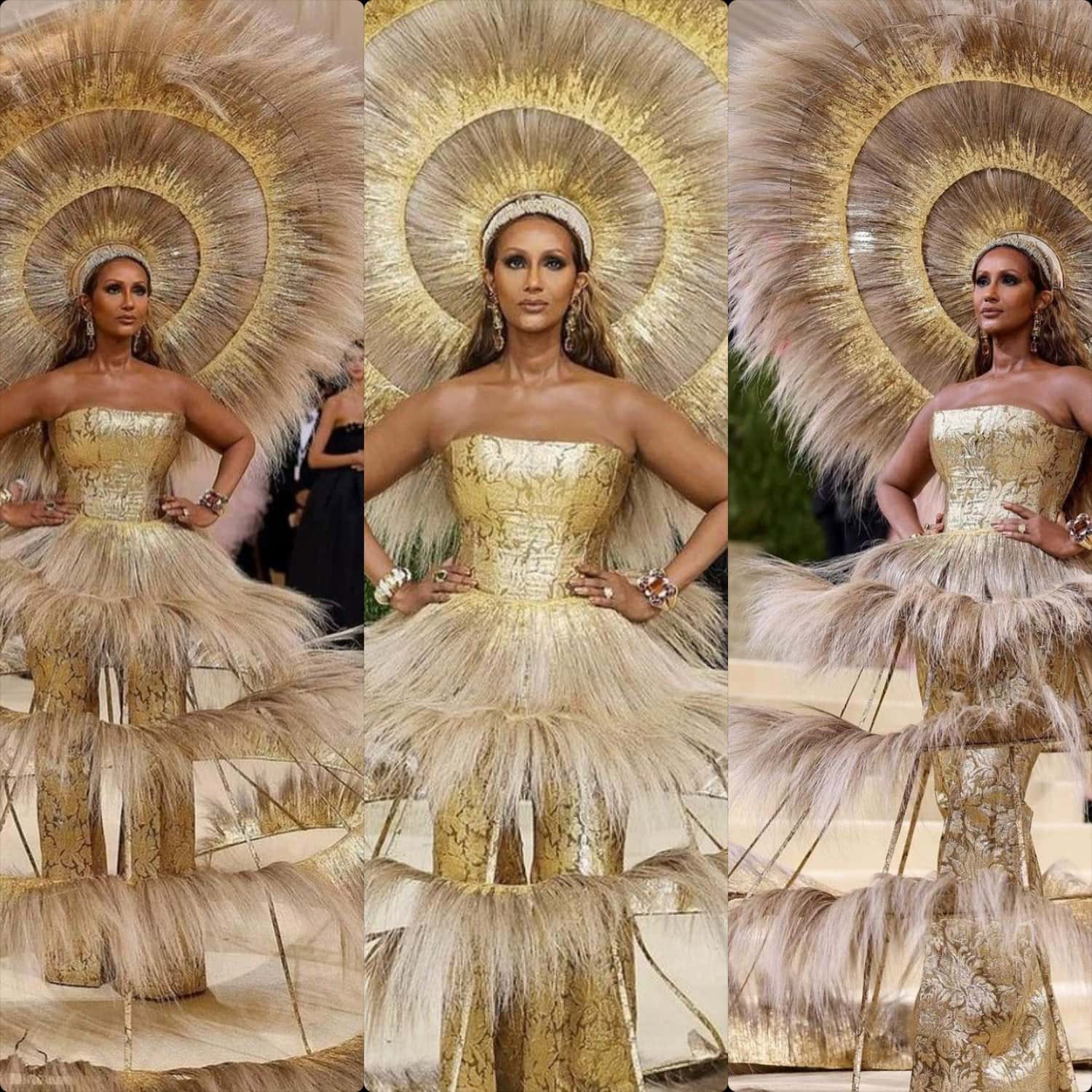 メットガラ2021でハリスリードのイマンによって RUNWAY マガジン