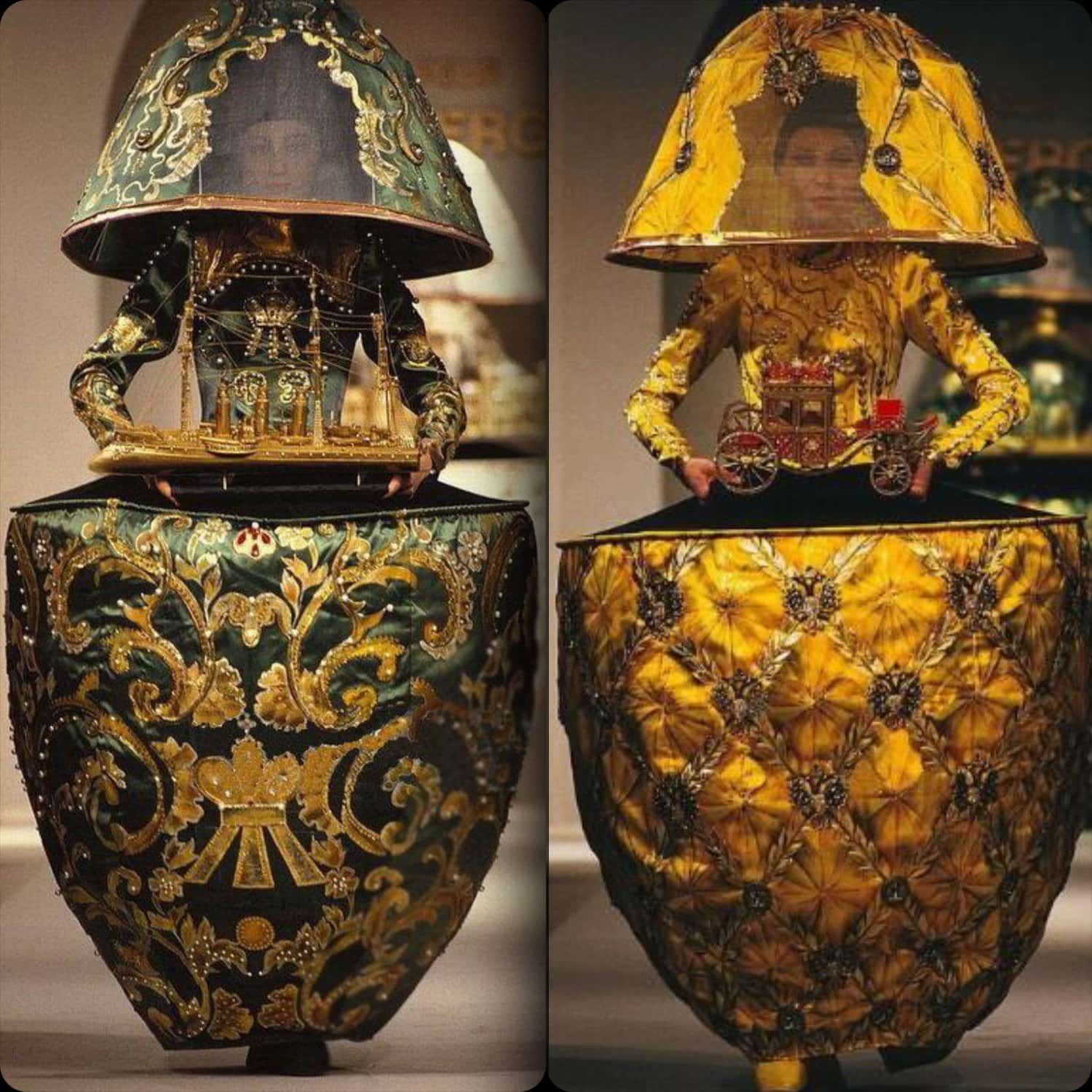 Valentin Yudashkin 1991 collezione Faberge Eggs di RUNWAY MAGAZINE