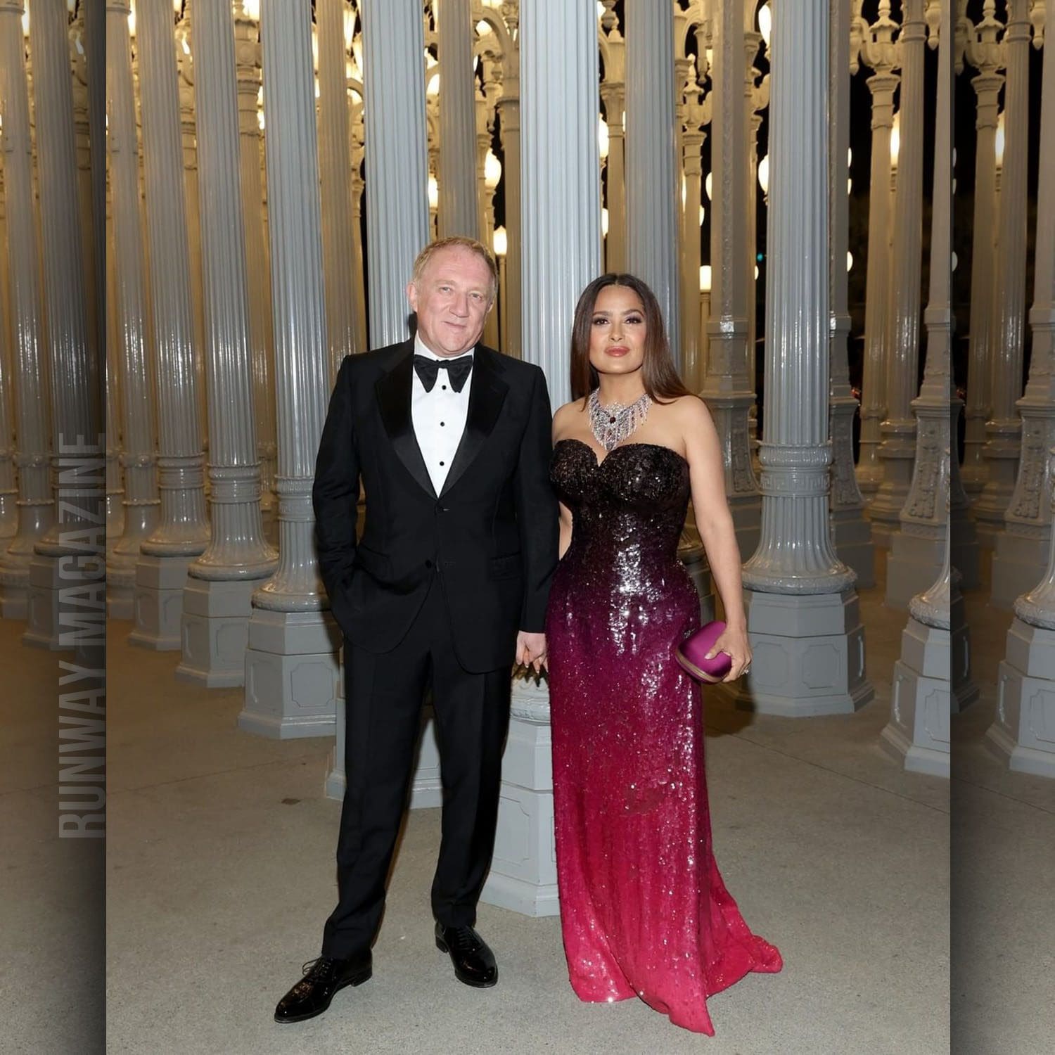 Francois-Henri Pinault und Salma Hayek bei der Lacma Art+Film Gala 2021 von RUNWAY MAGAZINE