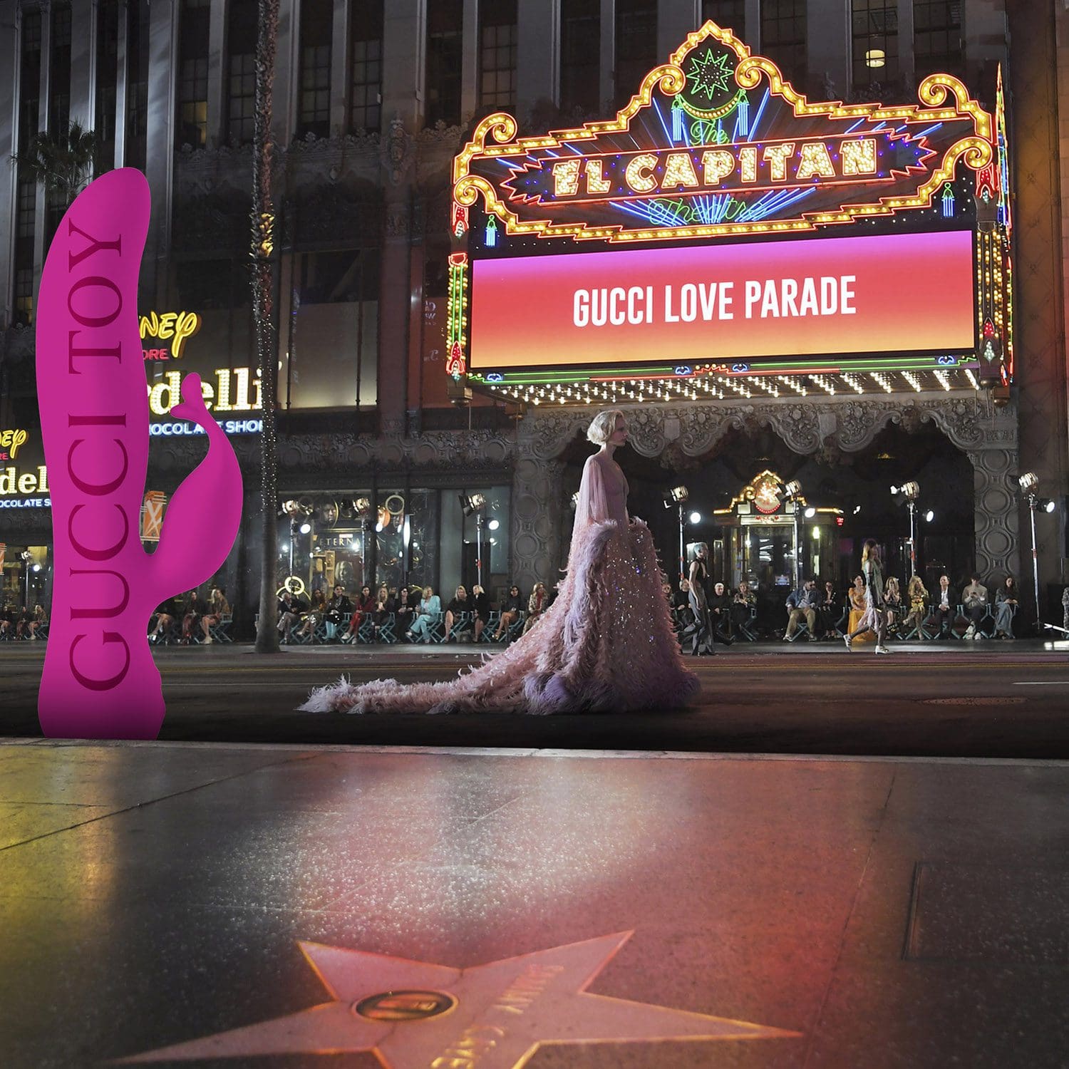 La sfilata di Gucci Hollywood "Love Parade" per la primavera estate 2022