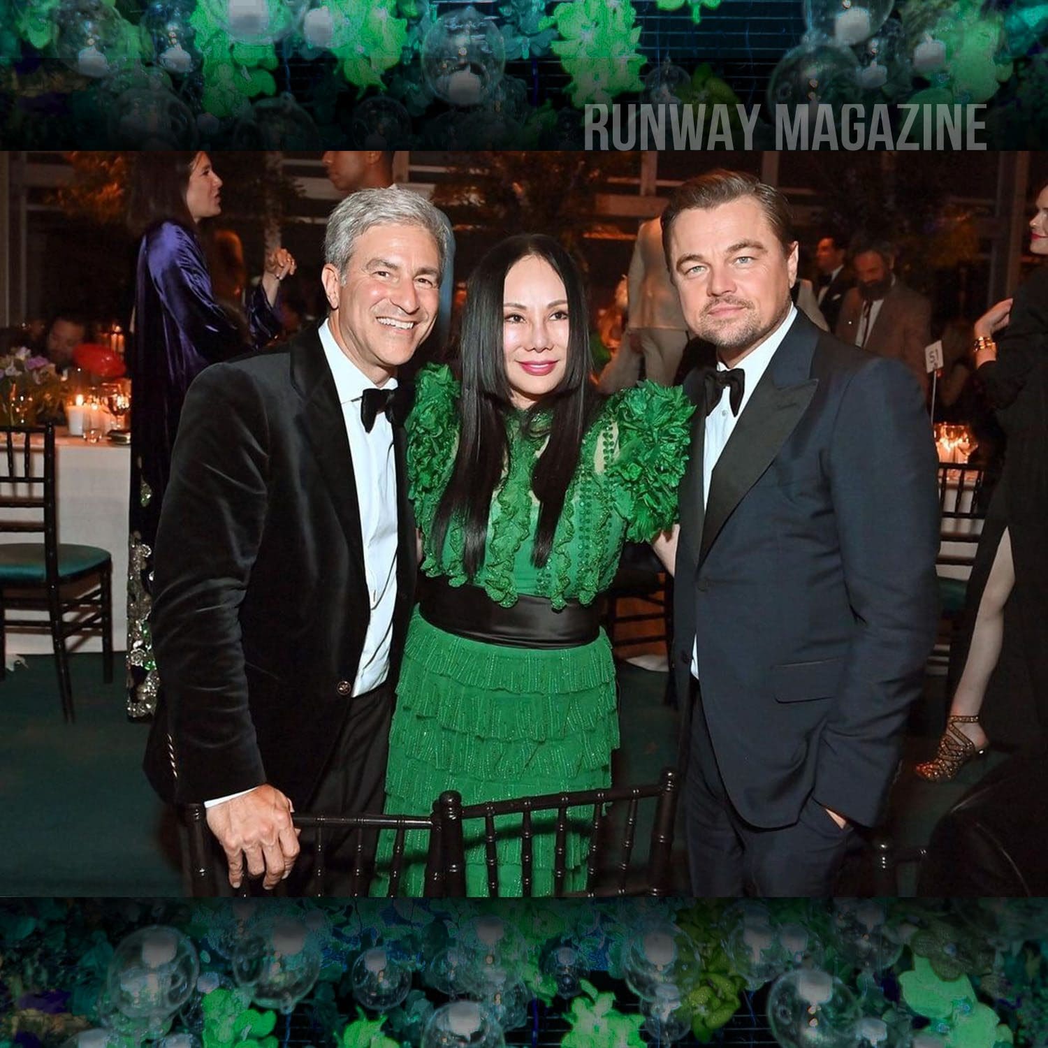 LACMA-Treuhänderin und Gala-Co-Vorsitzende Eva Chow und Leonardo di Caprio bei der Lacma Art+Film Gala 2021 von RUNWAY MAGAZINE