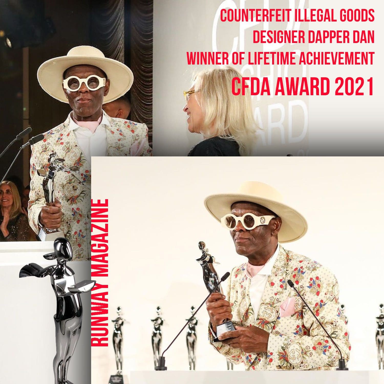Dapper Dan, designer di merci illegali contraffatte Vincitore del premio CFDA alla carriera 2021