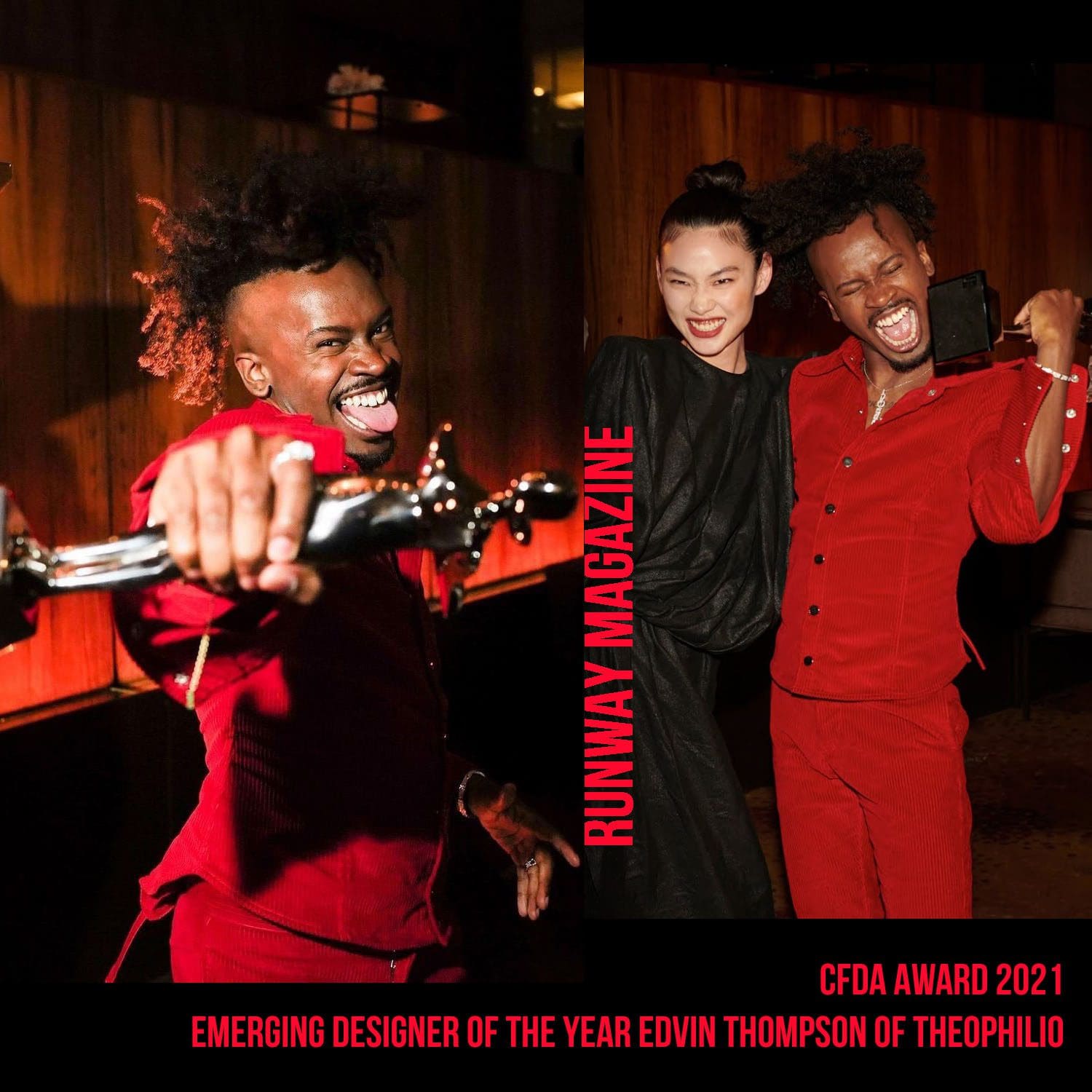 Designer emergente dell'anno Edvin Thompson di Theophilio - CFDA Award 2021