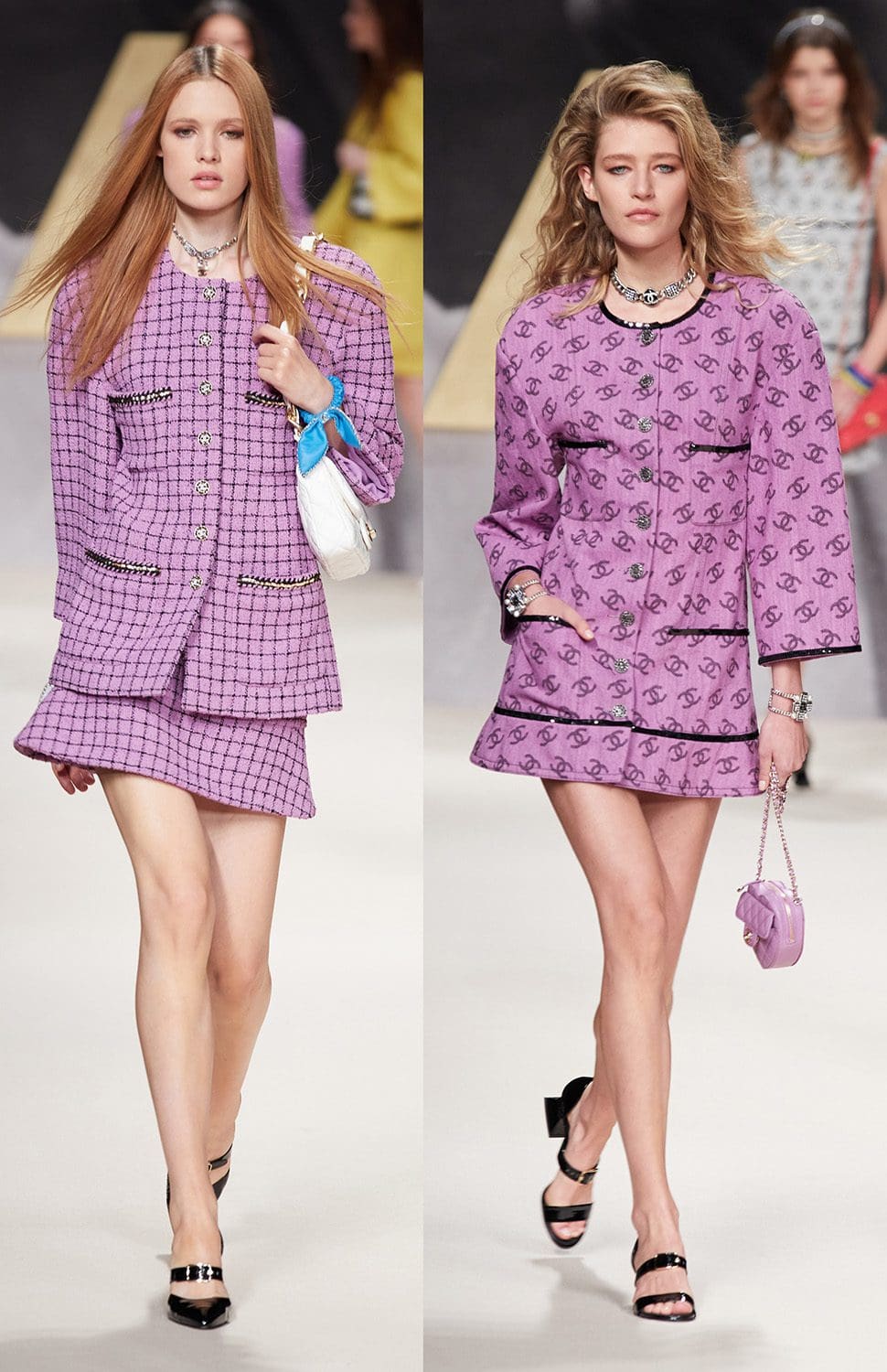 Violet dans Chanel printemps été 2022 RTW par RUNWAY MAGAZINE