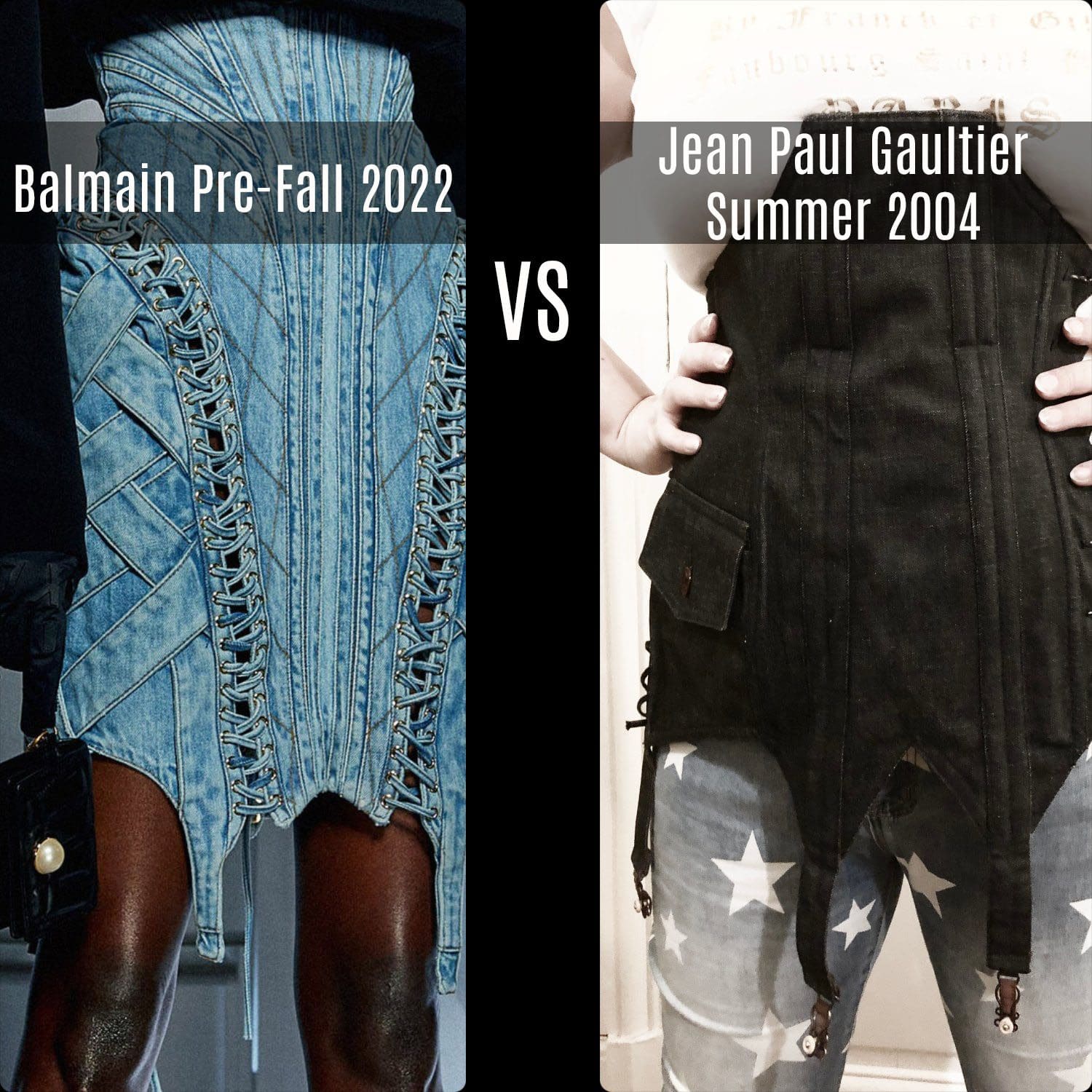 Balmain 2022 早秋系列 vs Jean Paul Gaultier 2004 夏季系列 RUNWAY 杂志