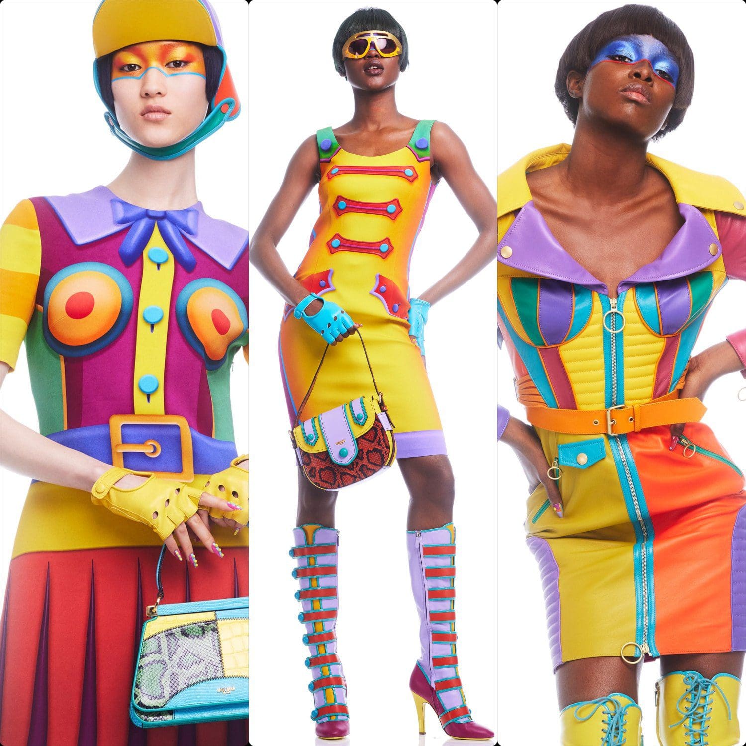 Женская одежда Moschino от Джереми Скотта Pre-Fall 2022 Womenswear Fall Menswear by RUNWAY ЖУРНАЛ