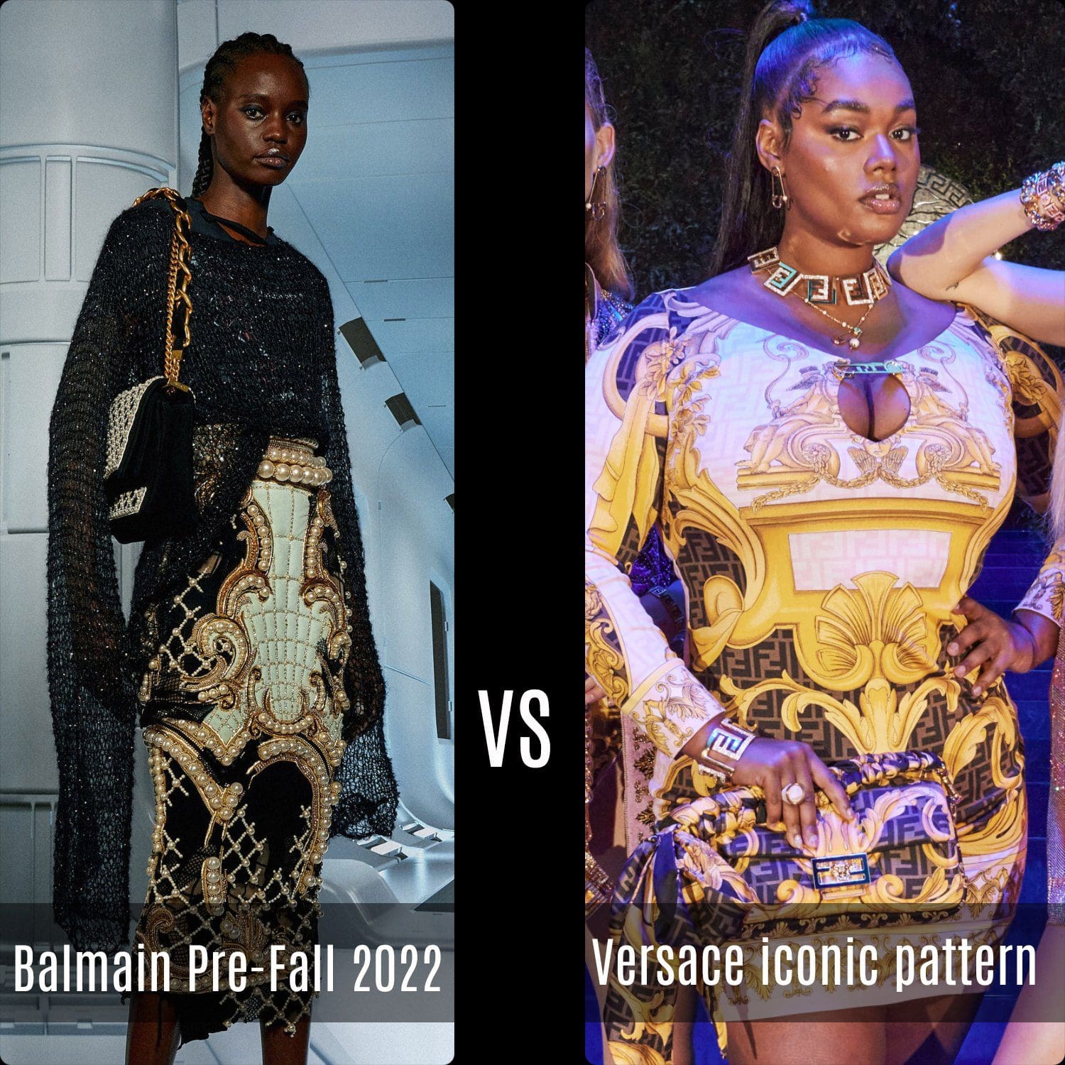 Balmain 2022 早秋与 Versace 标志性图案 RUNWAY 杂志