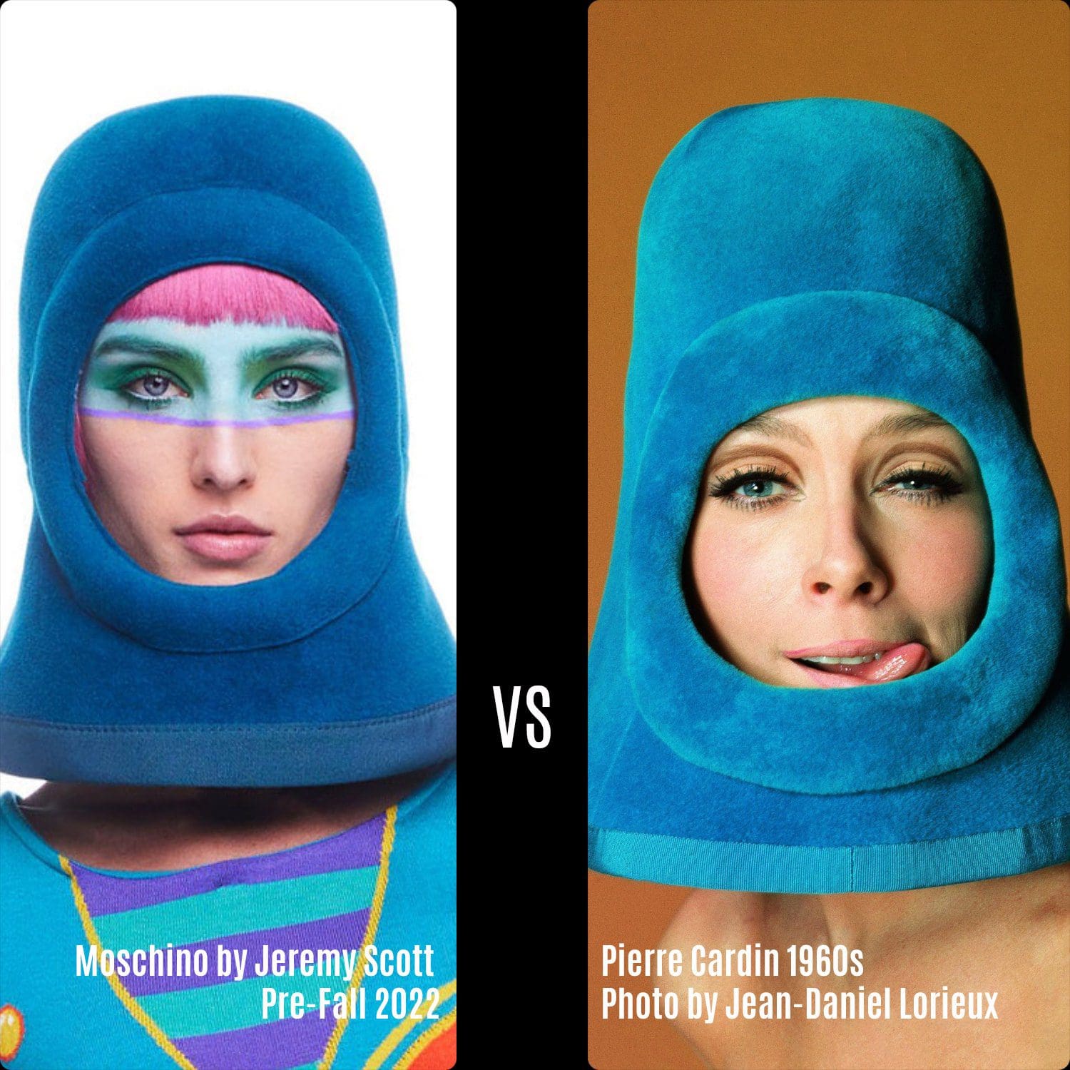 Moschino Джереми Скотта Pre-Fall 2022 vs Pierre Cardin шляпа 1960-х годов RUNWAY ЖУРНАЛ