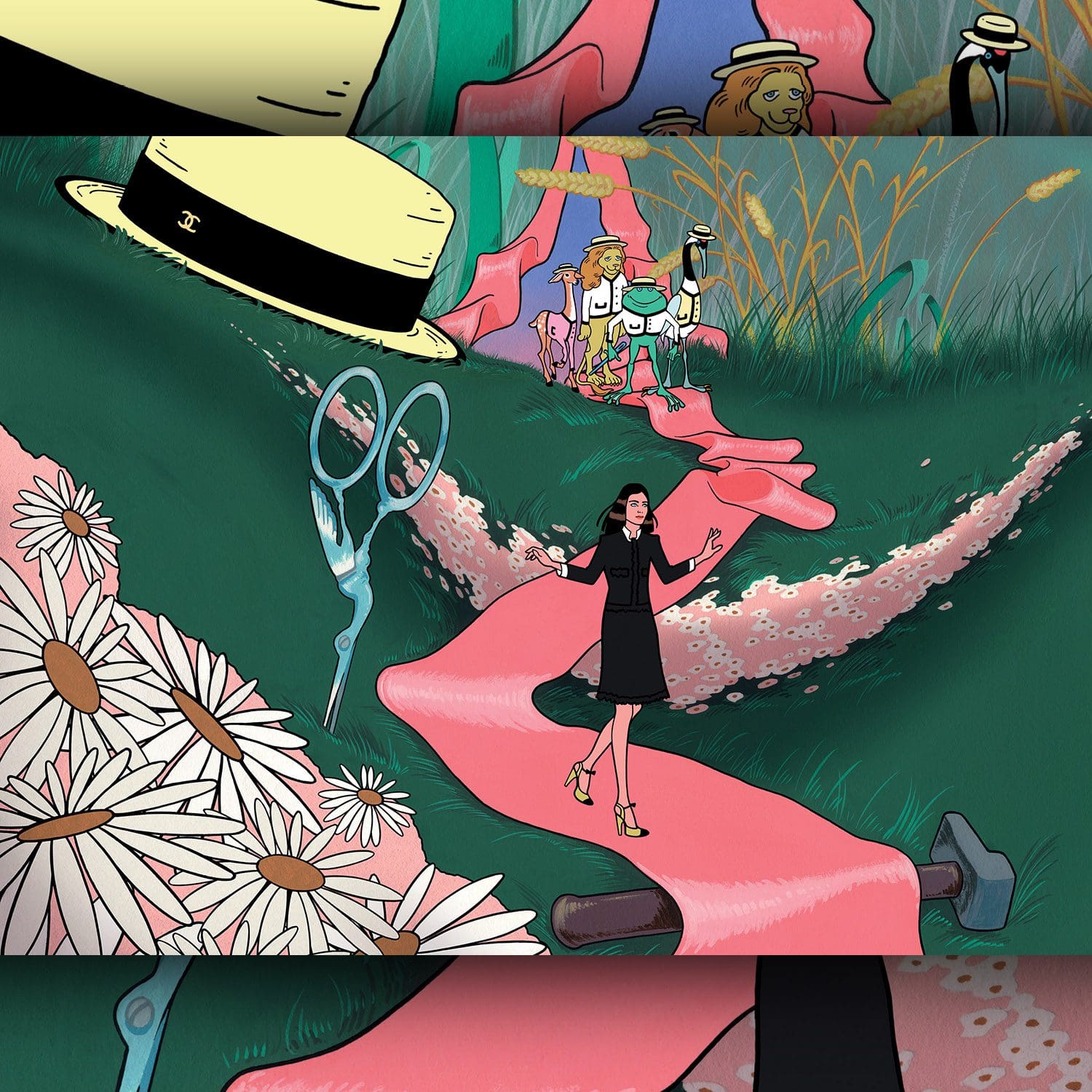 La Coiffed Lady Maison Michel - Illustrazioni di Remembers