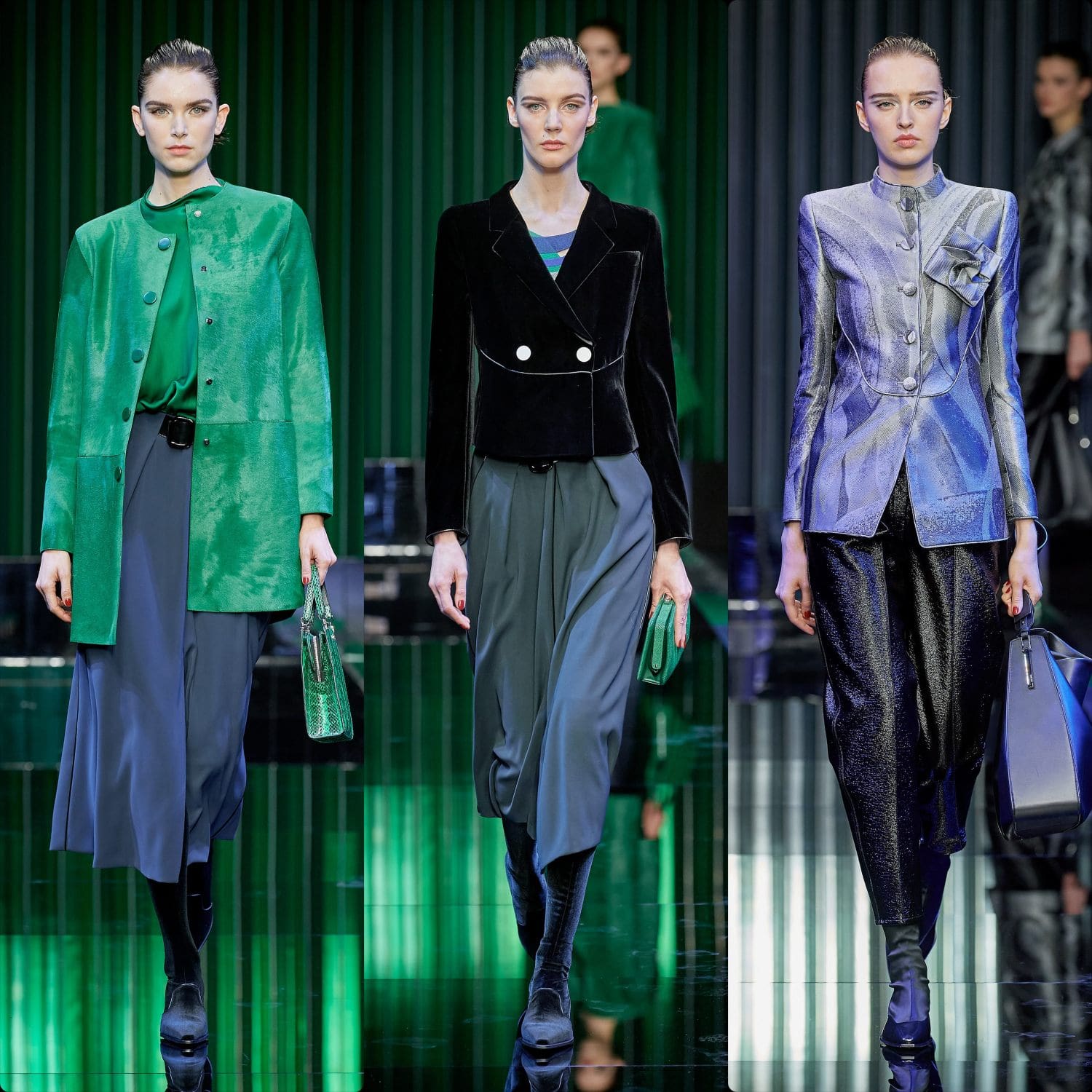 Giorgio Armani outono inverno 2022-2023 Milão Runway revista