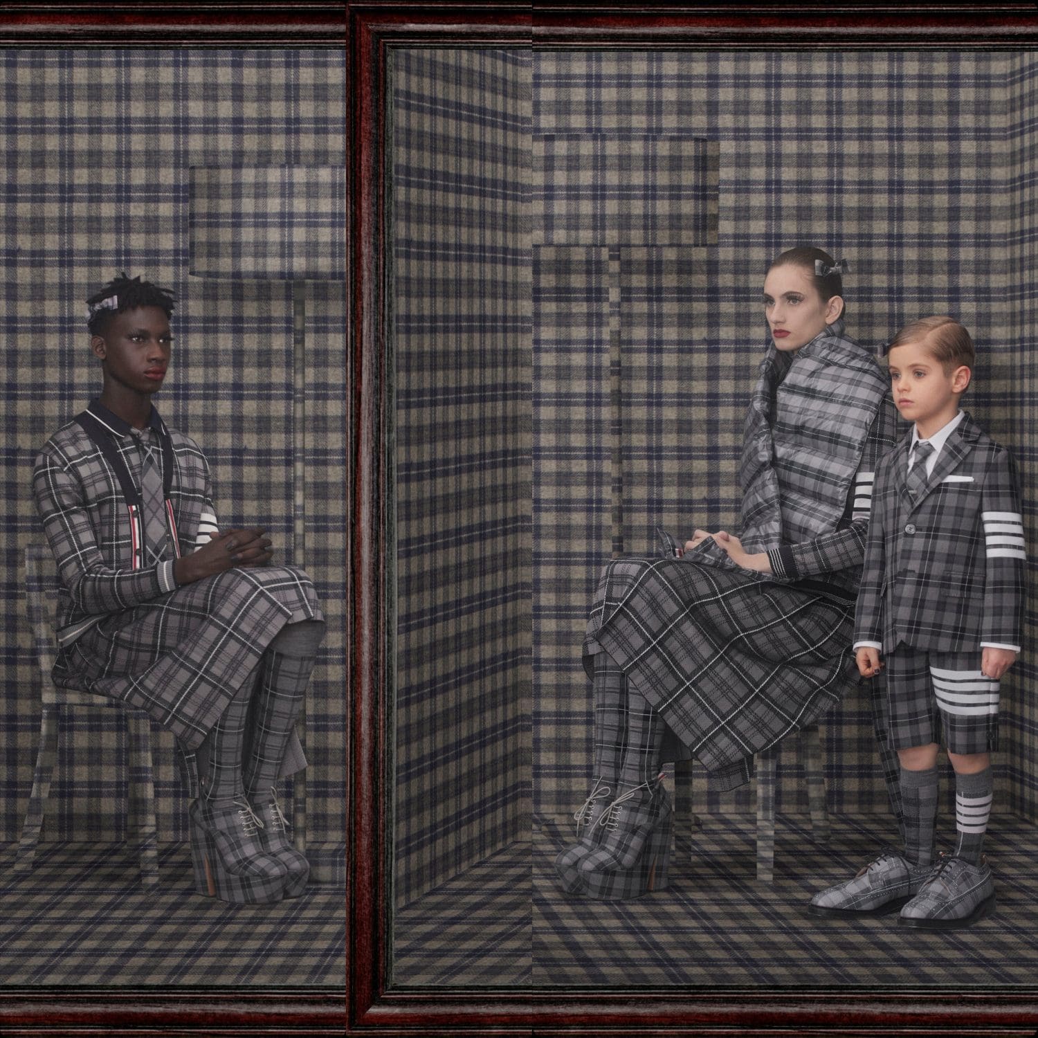 Thom Browne Fall Winter 2022-2023 Tartan by RUNWAY MAGAZINE