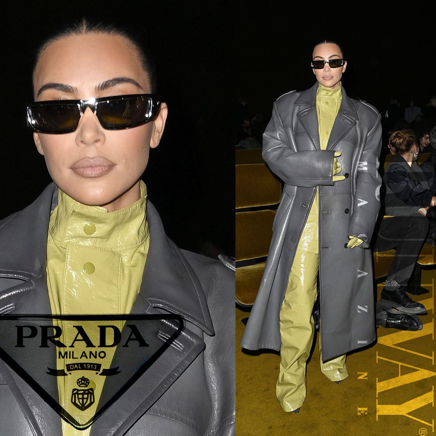 Kim Kardashian para Prada Otoño 2022 Milán Runway Revista