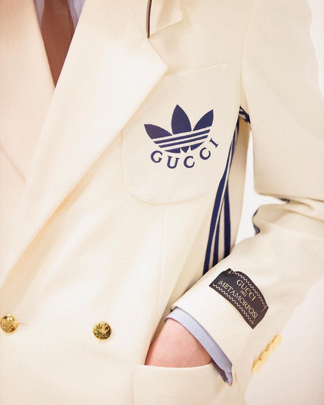 Details zu Gucci x Adidas Herbst Winter 2022-2023 aus nächster Nähe Runway Magazin