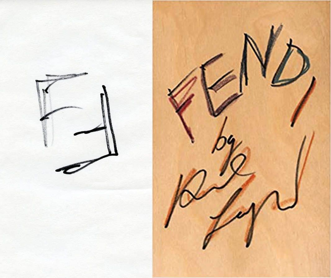 1965 年 Karl Lagerfeld 的 FENDI 标志