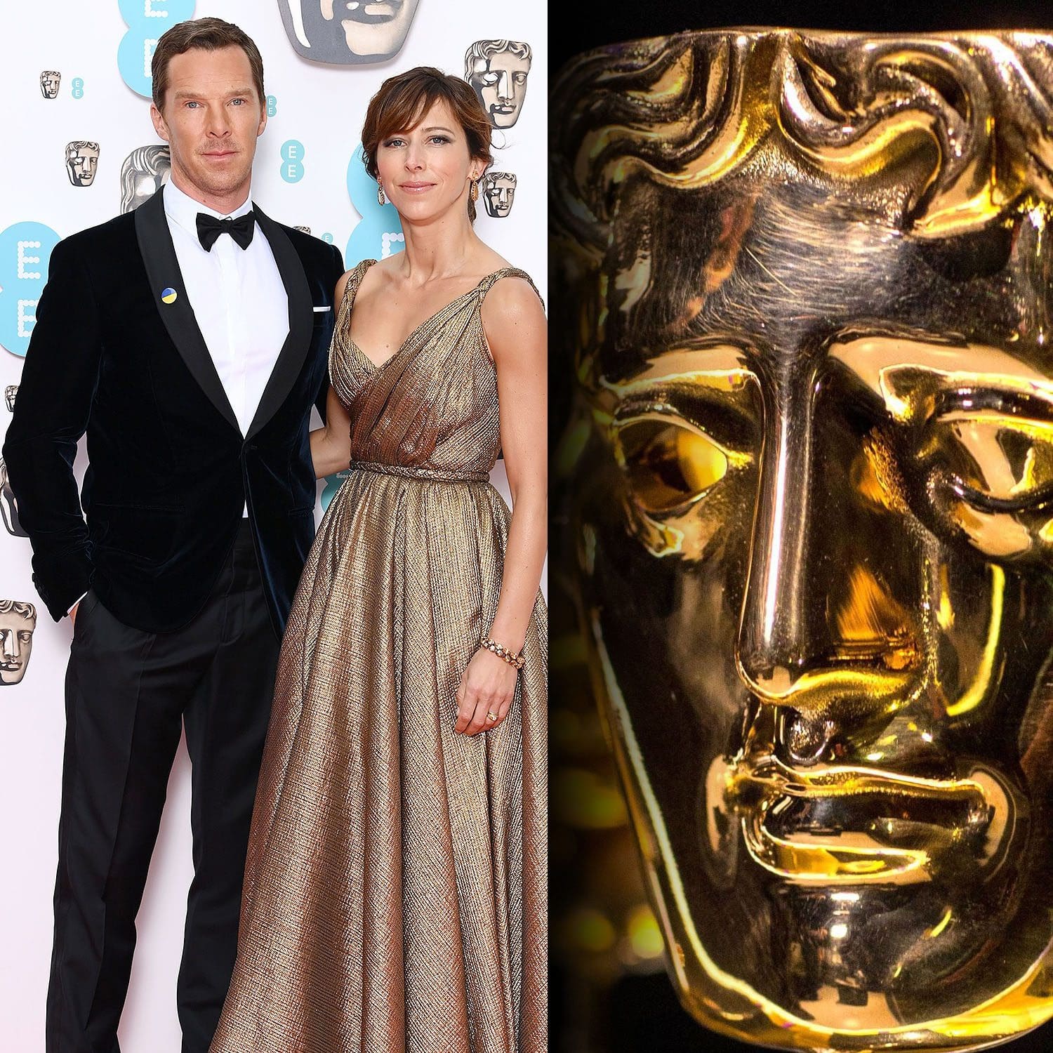 Benedict Cumberbatch y Sophie Hunter en los premios BAFTA 2022 por RUNWAY REVISTA