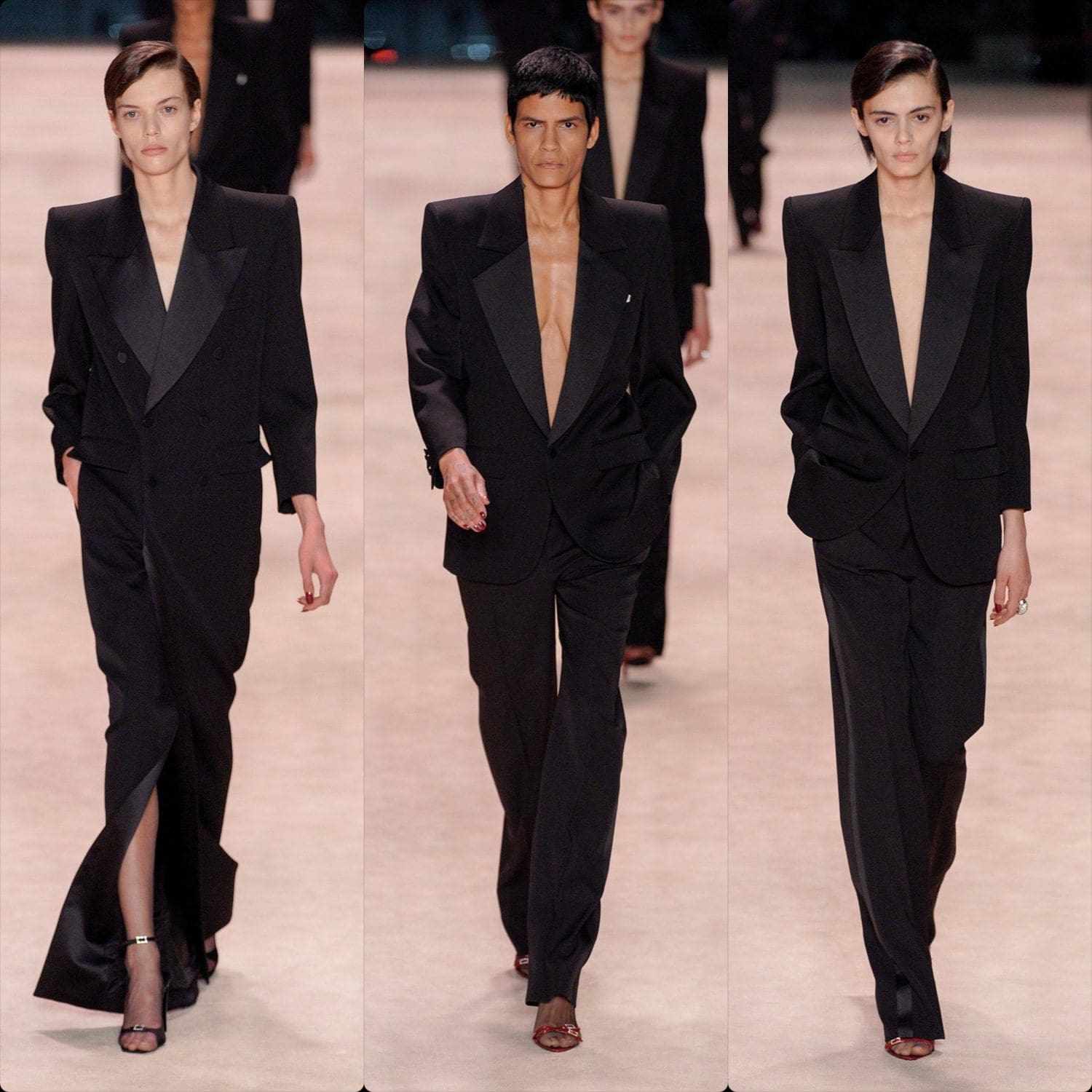 Saint Laurent Outono Inverno 2022-2023 Paris Runway revista