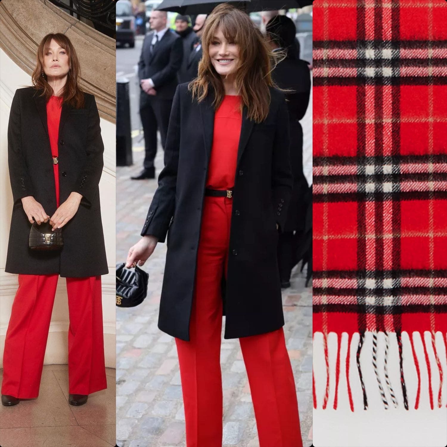 Carla Bruni Sarkozy a Burberry Autunno Inverno 2022-2023 Londra Runway Magazine