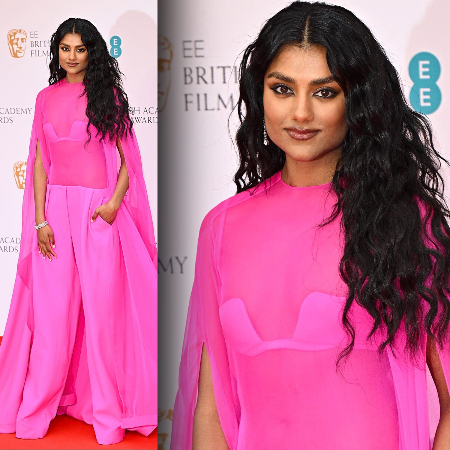 Simone Ashley en Valentino Pink PP Otoño 2022-2023 en los Premios BAFTA 2022 por RUNWAY REVISTA