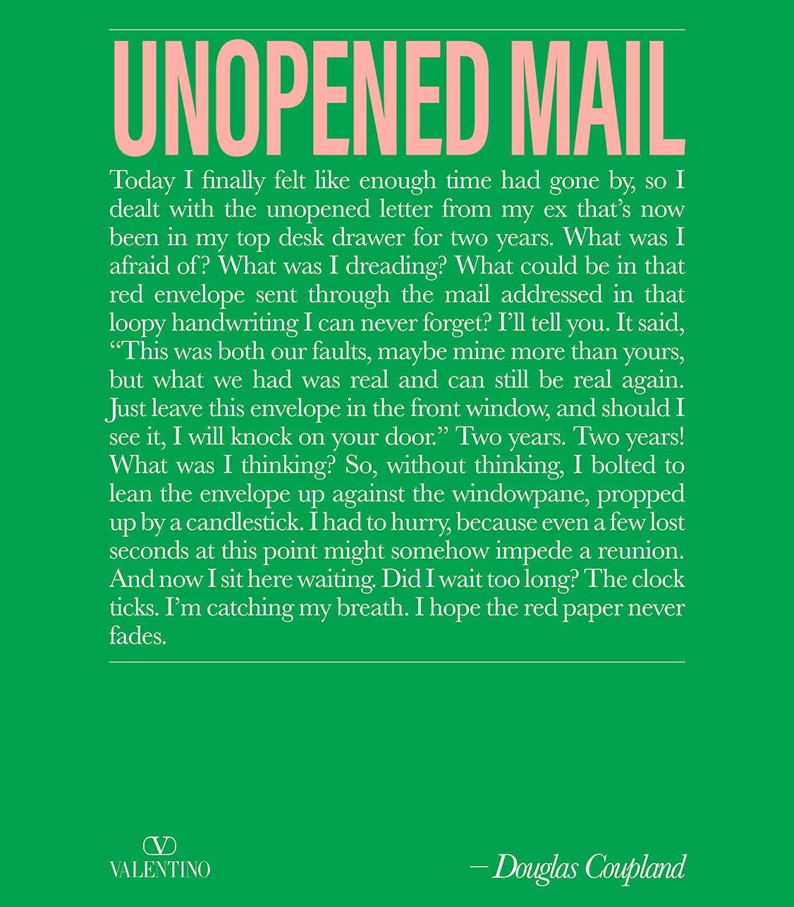 Douglas Coupland für Valentino The Narratives von RUNWAY MAGAZINE