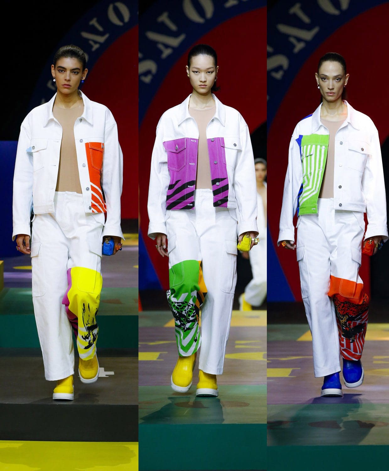 ディオールのオフホワイトのルックス2022年春夏 Runway Magazineに