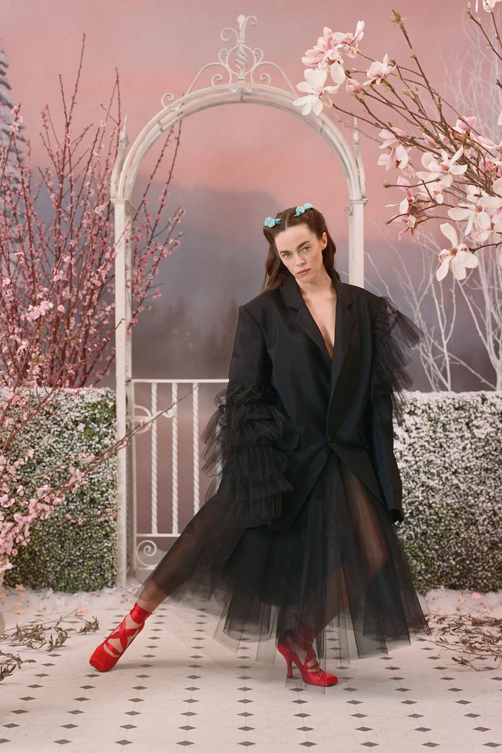 Rodarte осень-зима 2022 2023 дизайн Кейт и Лауры Малливи, фото Дарьи Кобаяши Рич runway журнал (94)