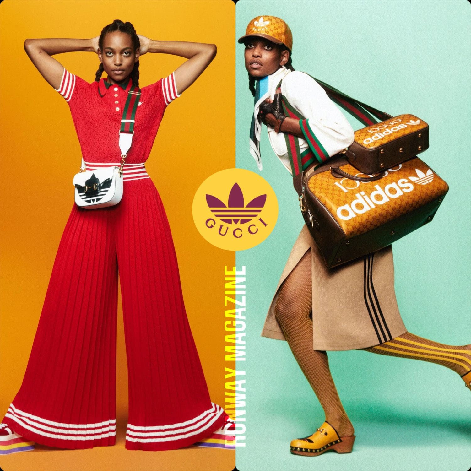 Adidas x Gucci 2022 все образы Runway Журнал