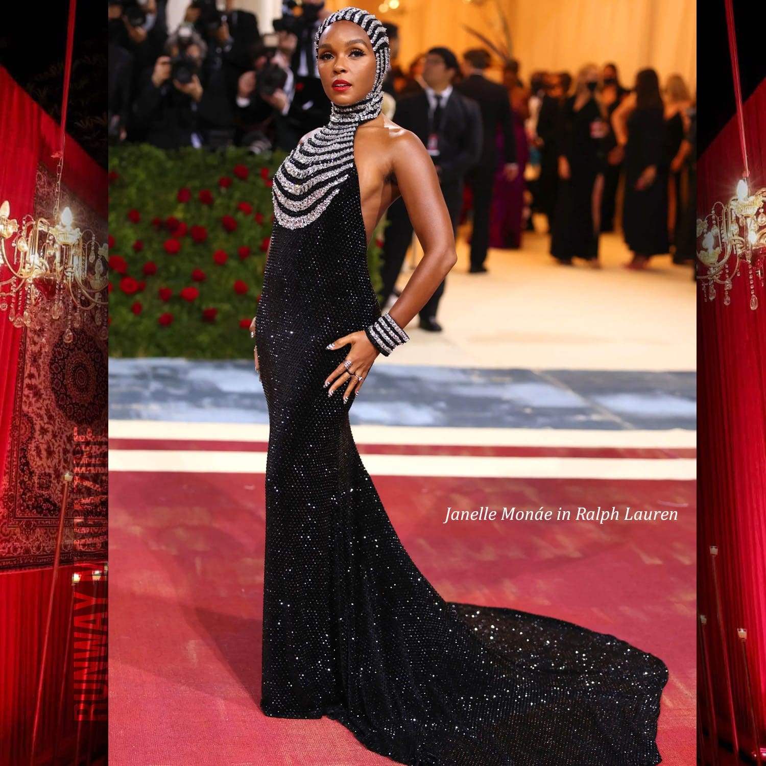 The MetGala2022のラルフローレンのジャネールモネイ Runway Magazineに