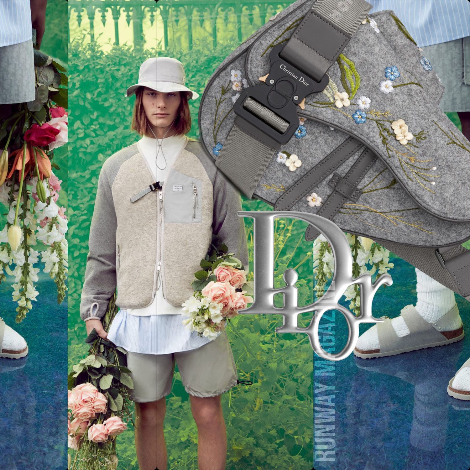 Dior and Birkenstock collaboration by RUNWAY MAGAZINE