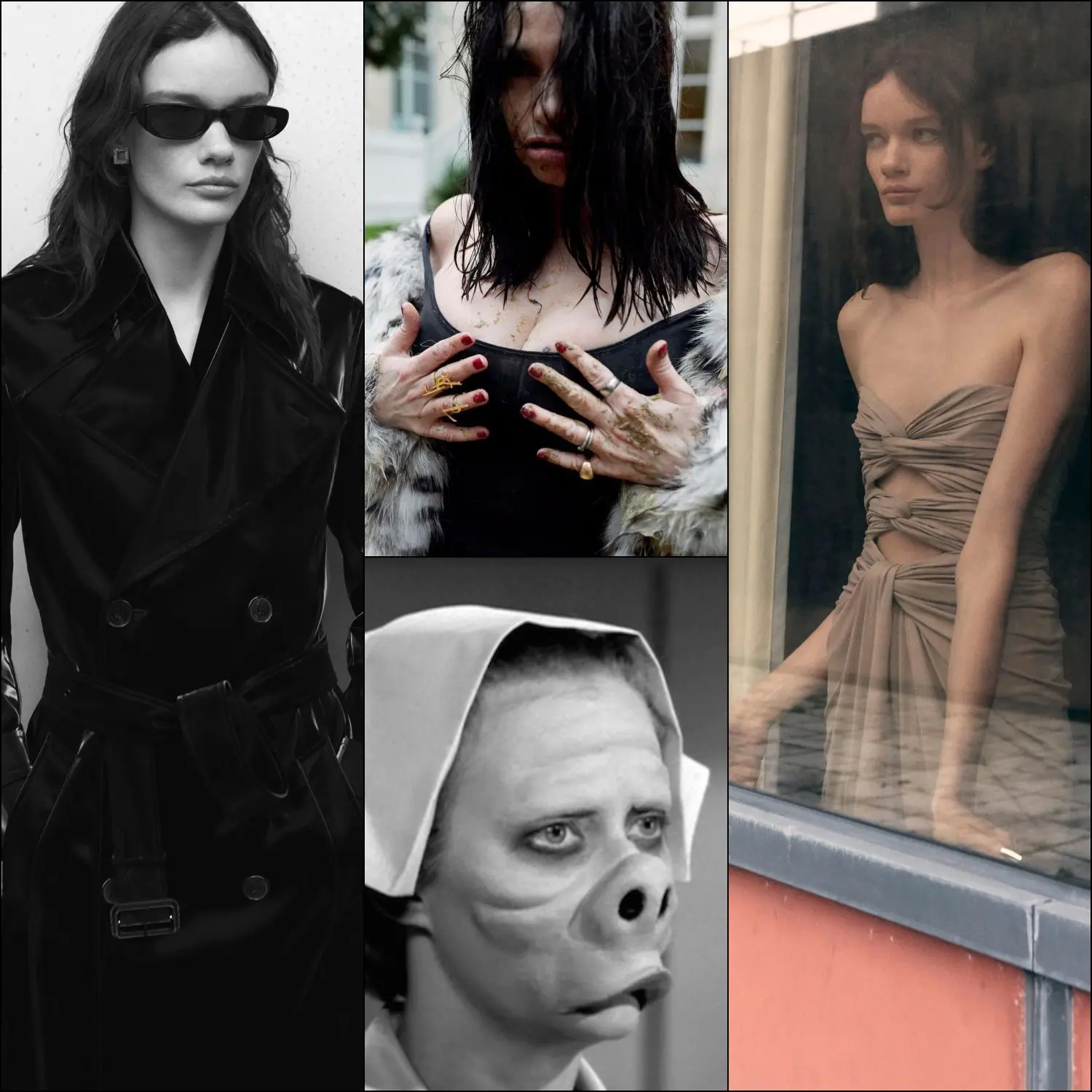 Saint Laurent Pre-Autunno 2022 Runway Magazine, Beatrice Dalle 2017 per YSL, The Twilight Zone