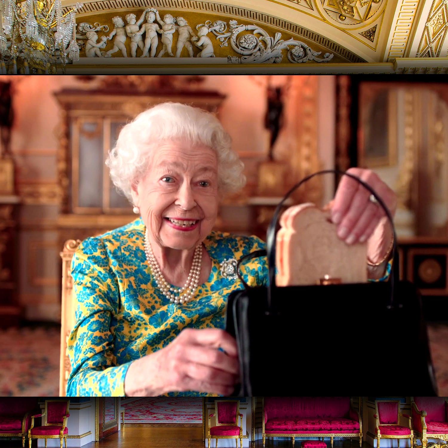 What Queen keeps in her handbag - The Queen and Paddington Bear - Platinum Jubilee