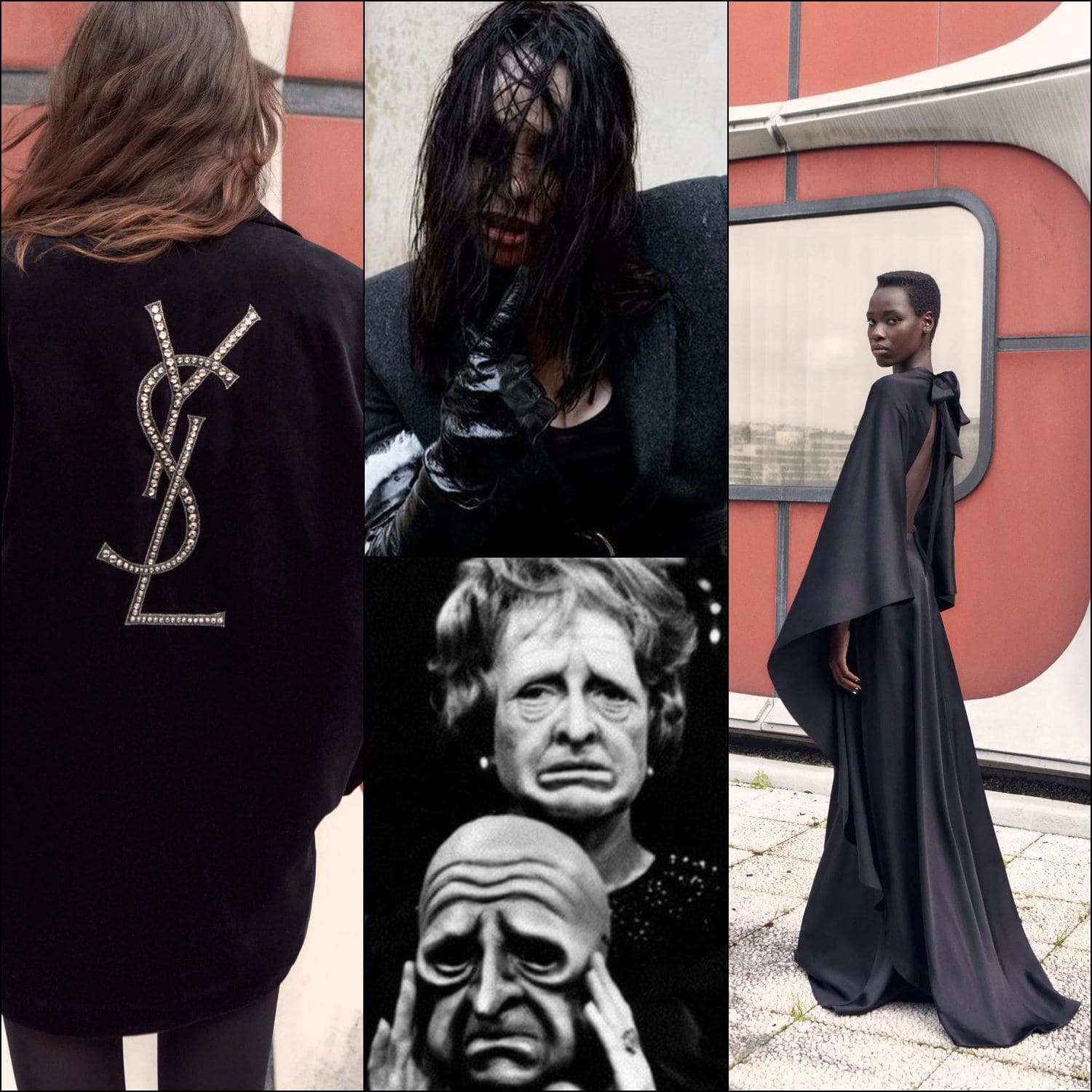Saint Laurent Pre-Autunno 2022 Runway Magazine, Beatrice Dalle 2017 per YSL, The Twilight Zone