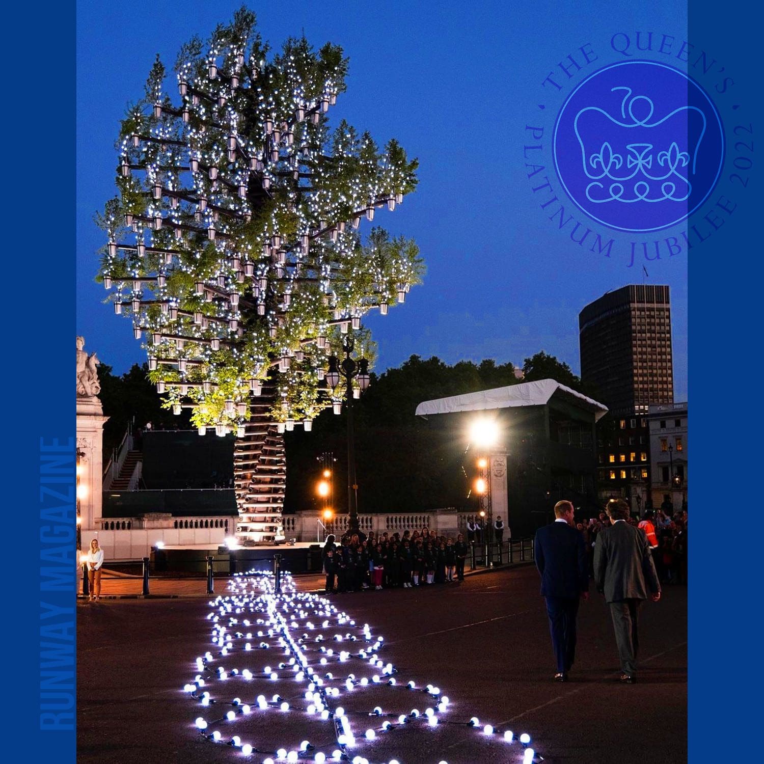 Principal Beacon al Castello di Windsor - Queens Green Canopy - 70th Platinum Jubilee Queen Elizabeth II