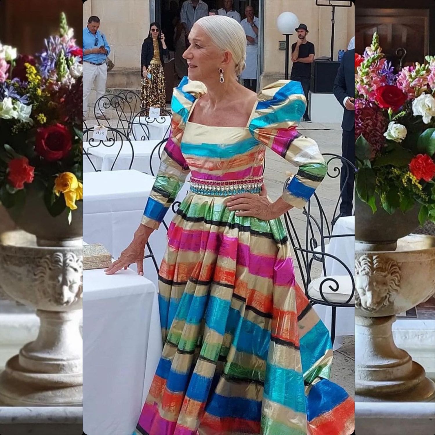 Хелен Миррен в Dolce Gabbana Siracusa Alta Moda 2022 Runway Журнал
