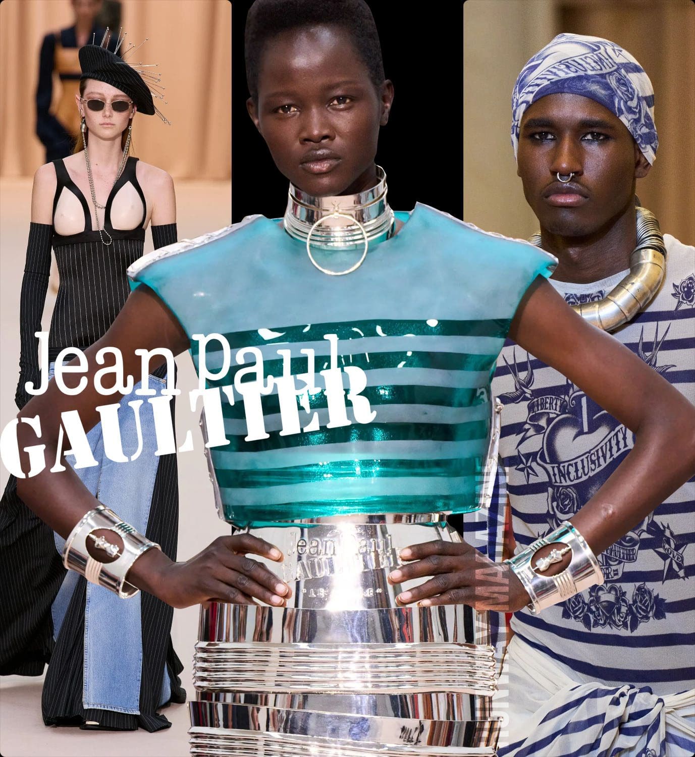 Jean Paul Gaultier de Olivier Rousteing - Alta Costura Outono 2022 Runway revista