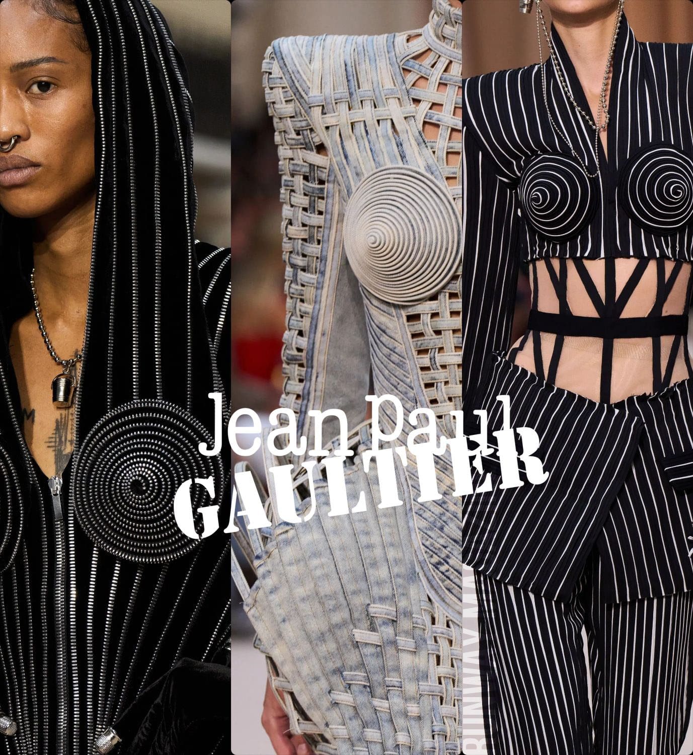 Jean Paul Gaultier de Olivier Rousteing - Alta Costura Outono 2022 Runway revista