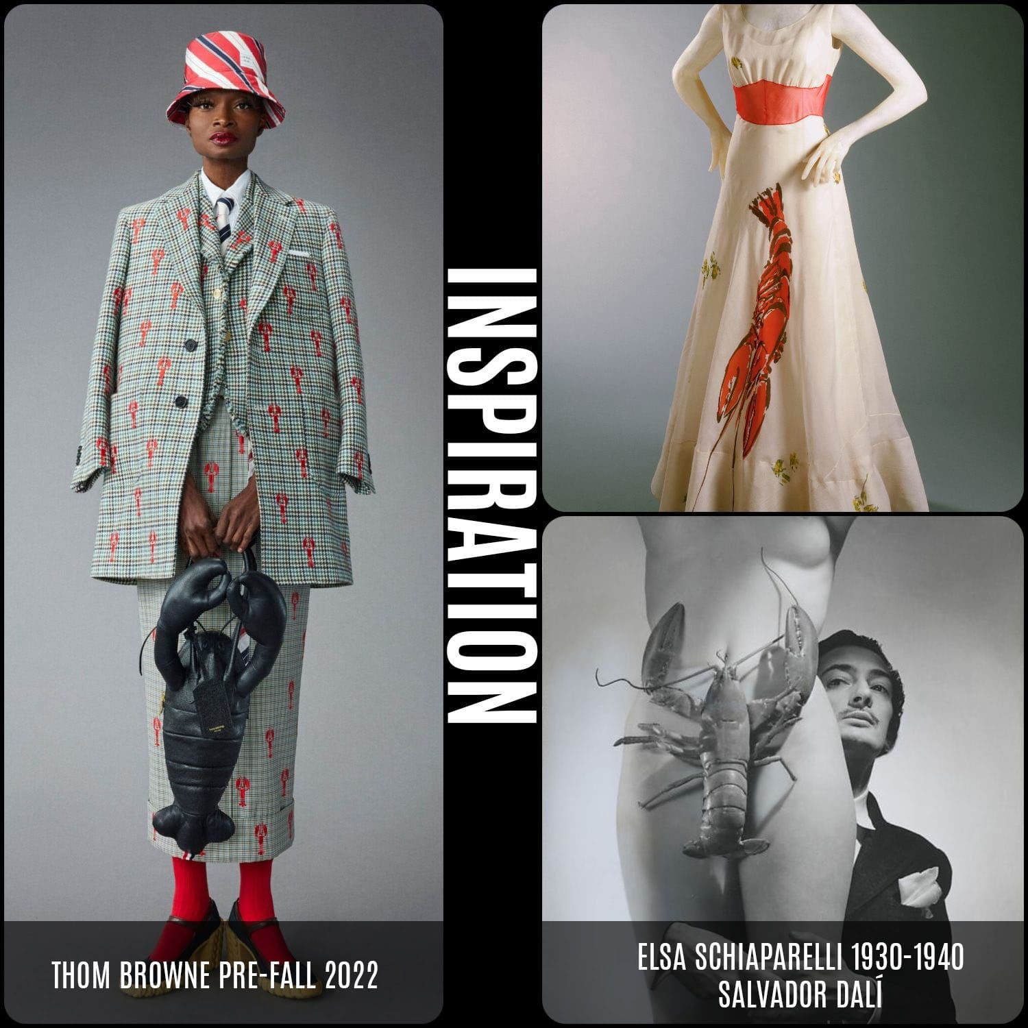 Elsa Schiaparelli - inspiration - Thom Browne Pré-automne 2022