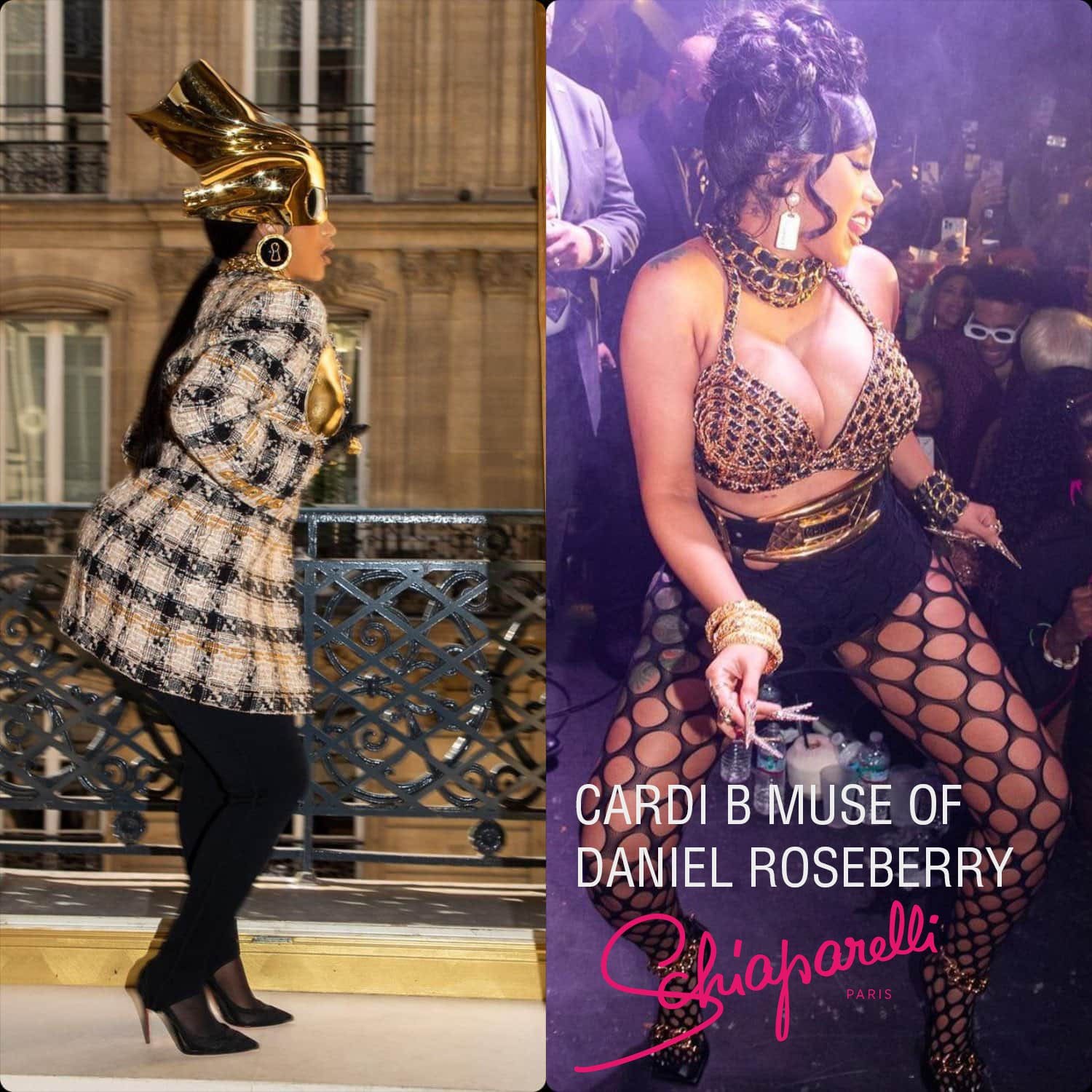 Cardi B égérie de Daniel Roseberry créateur pour Schiaparelli