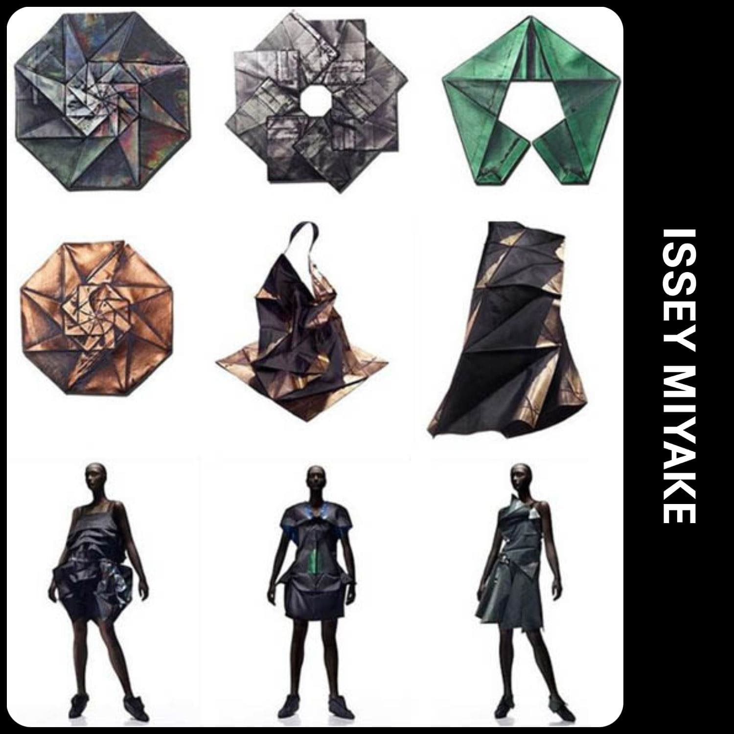 Origami-Kleider von Issey Miyake und wie man sie faltet