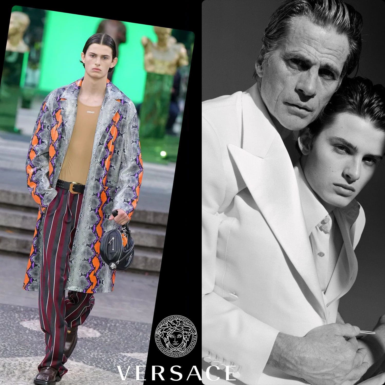 Mark Vanderloo et Mark Vanderloo Junior pour Versace