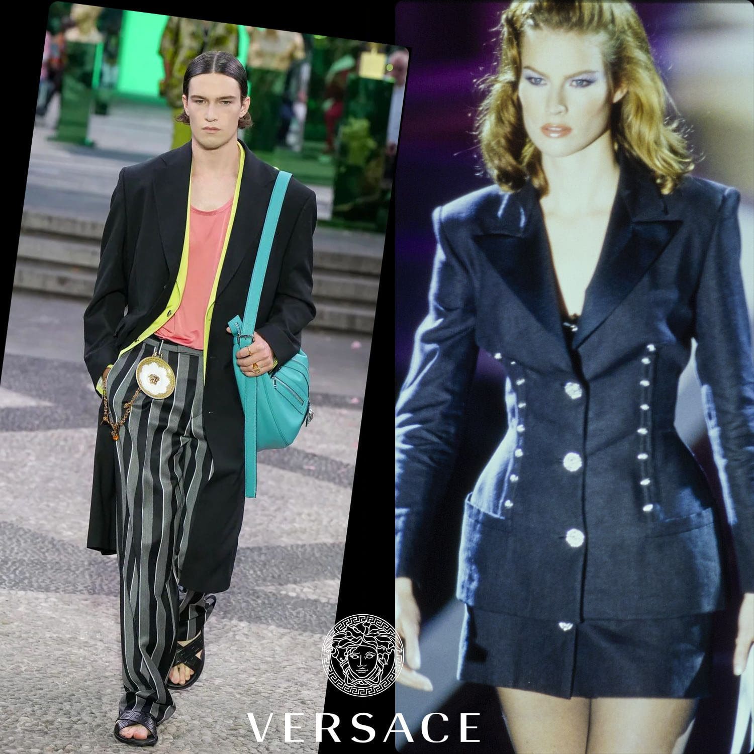 Meghan Douglas et son fils Landon Dalton pour Versace