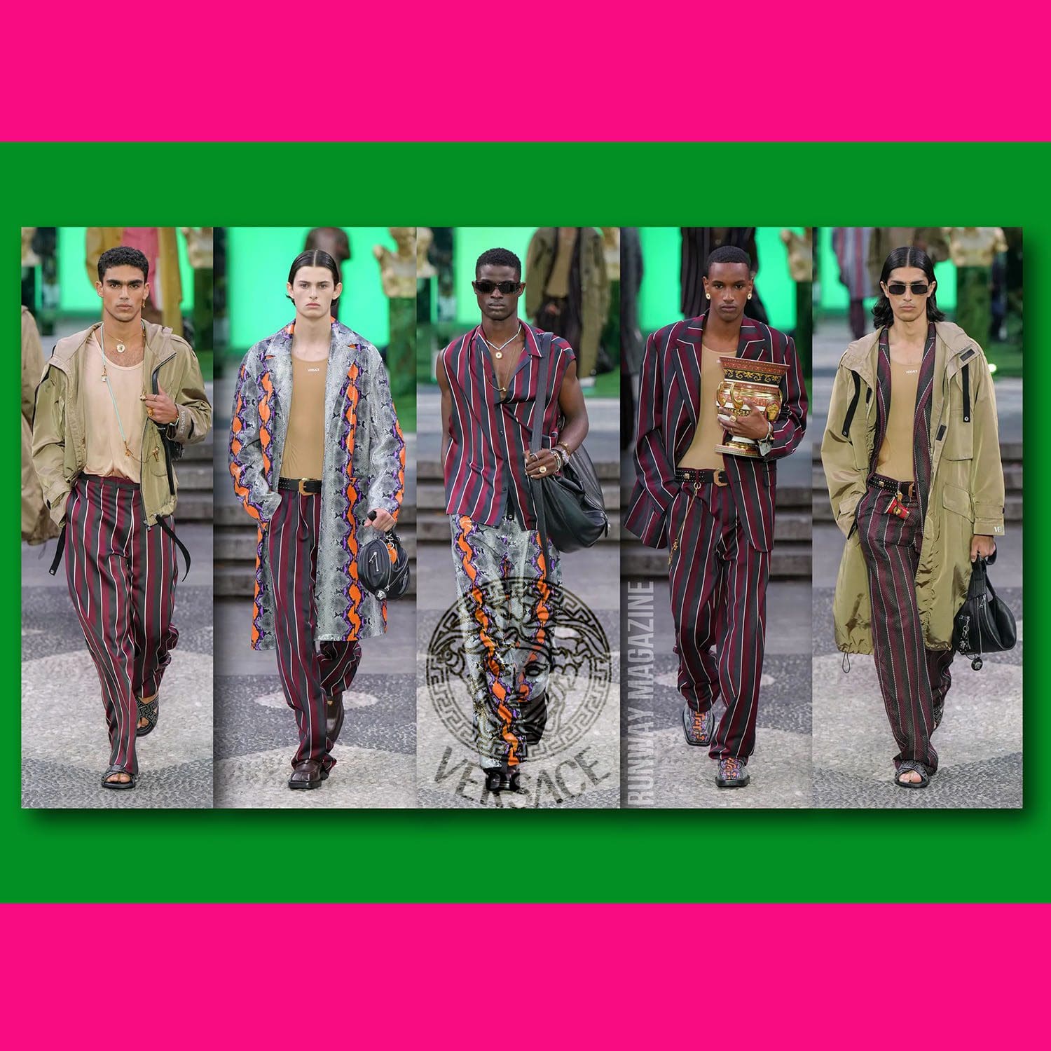 Versace Hommes Printemps Été 2023 Runway Magazine