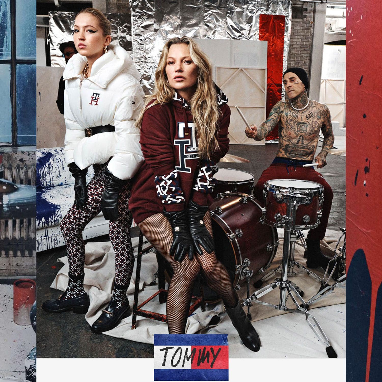 Kate und Lila Moss, Travis Barker für Tommy Hilfiger – Tommy Factory – Herbst 2022–2023 Runway Magazin