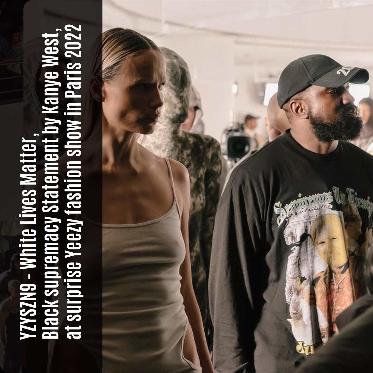16 YZYSZN9 White Lives Matter Kanye West sorprende al desfile de Yeezy en París