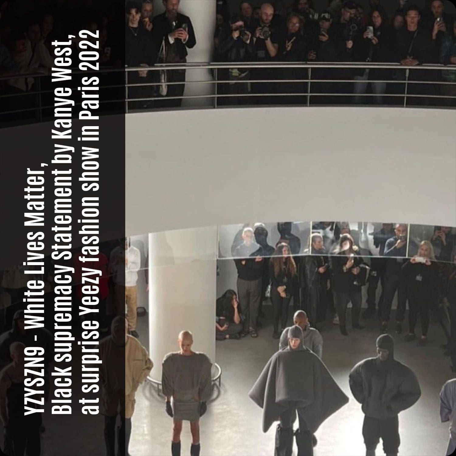 24 YZYSZN9 White Lives Matter Kanye West sorprende al desfile de Yeezy en París