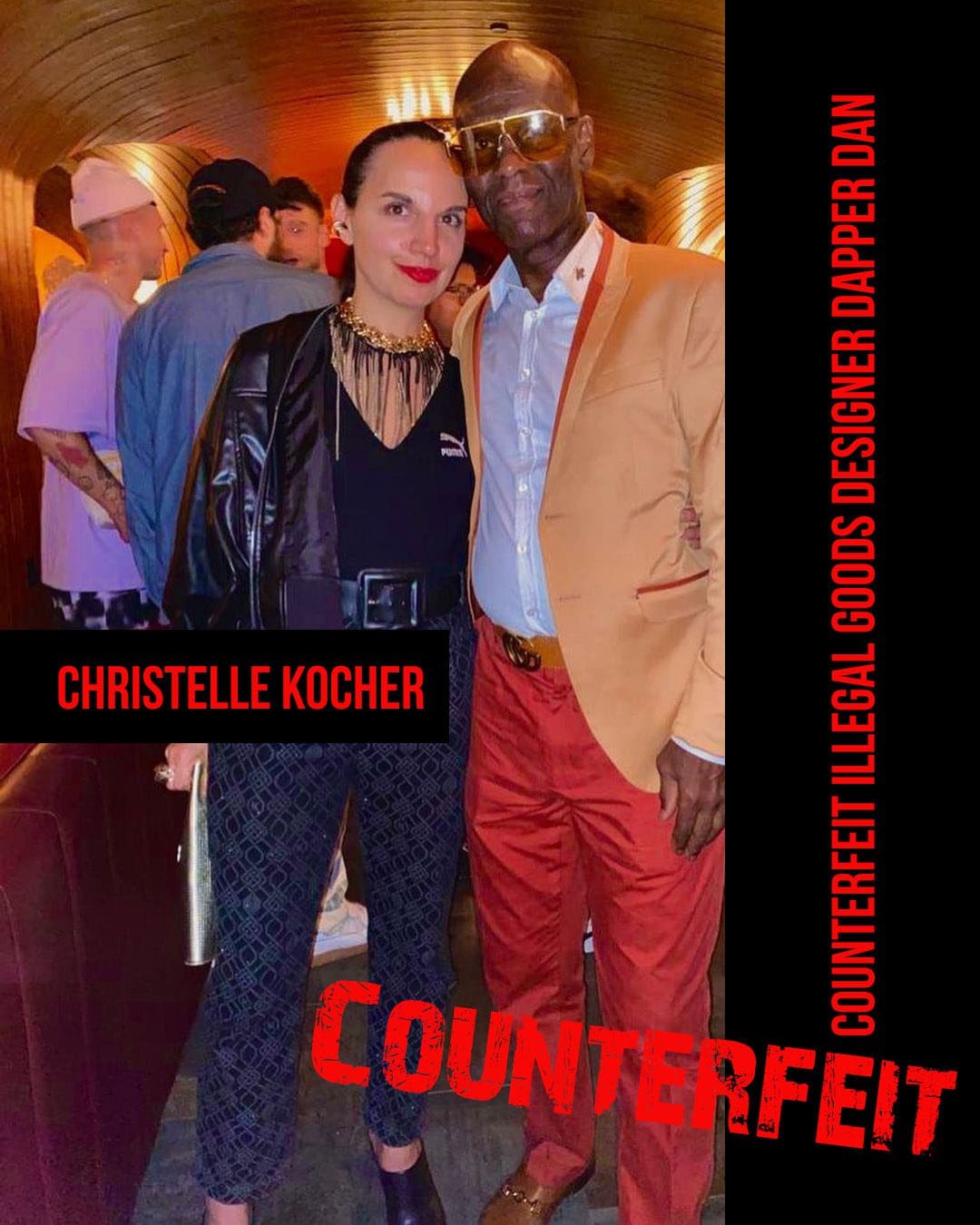 Christelle Kocher と Dapper Dan が集まるハーレムの偽造品違法商品仕立て屋