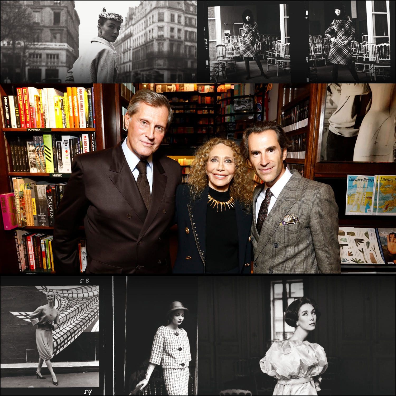 让·帕斯卡尔·黑塞玛丽莎·贝伦森 PIerre Pelegry 出席 Pierre Cardin Mode Mythe Modernitee 签名会